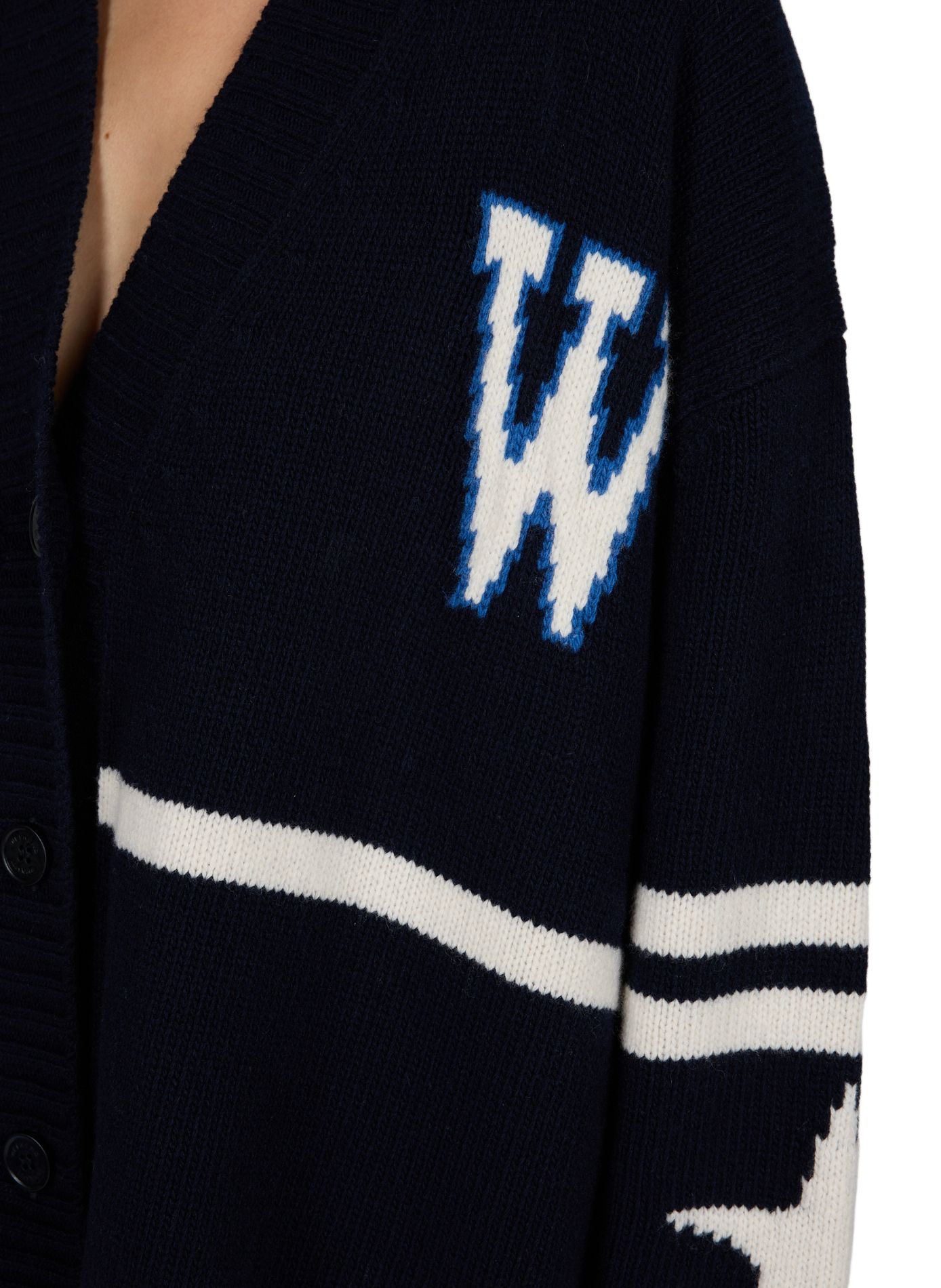 Oversize-Strickjacke aus Wolle MAX MARA WEEK END Mehrfarbig