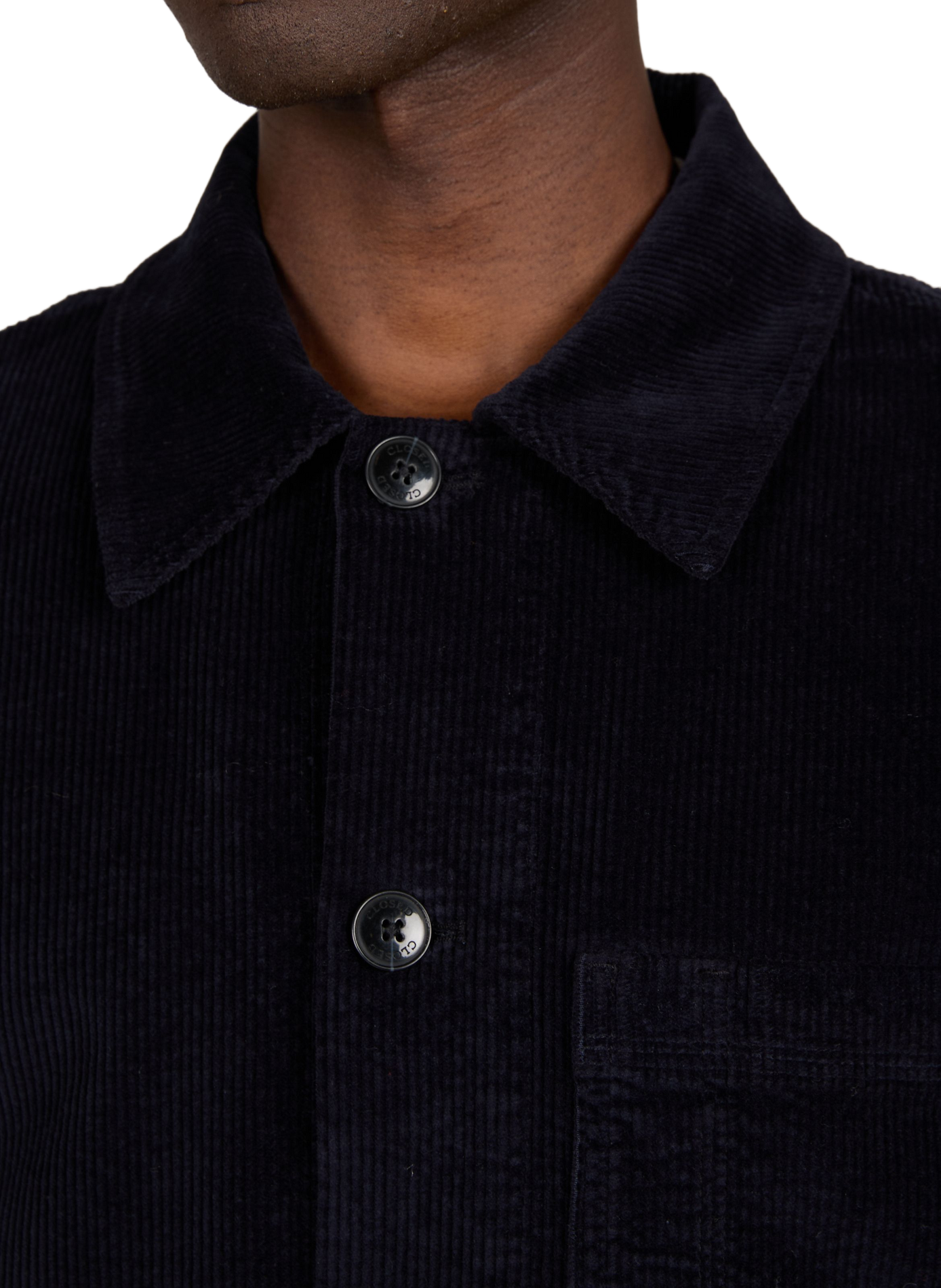 Atelier corduroy cotton jacket CLOSED Blue