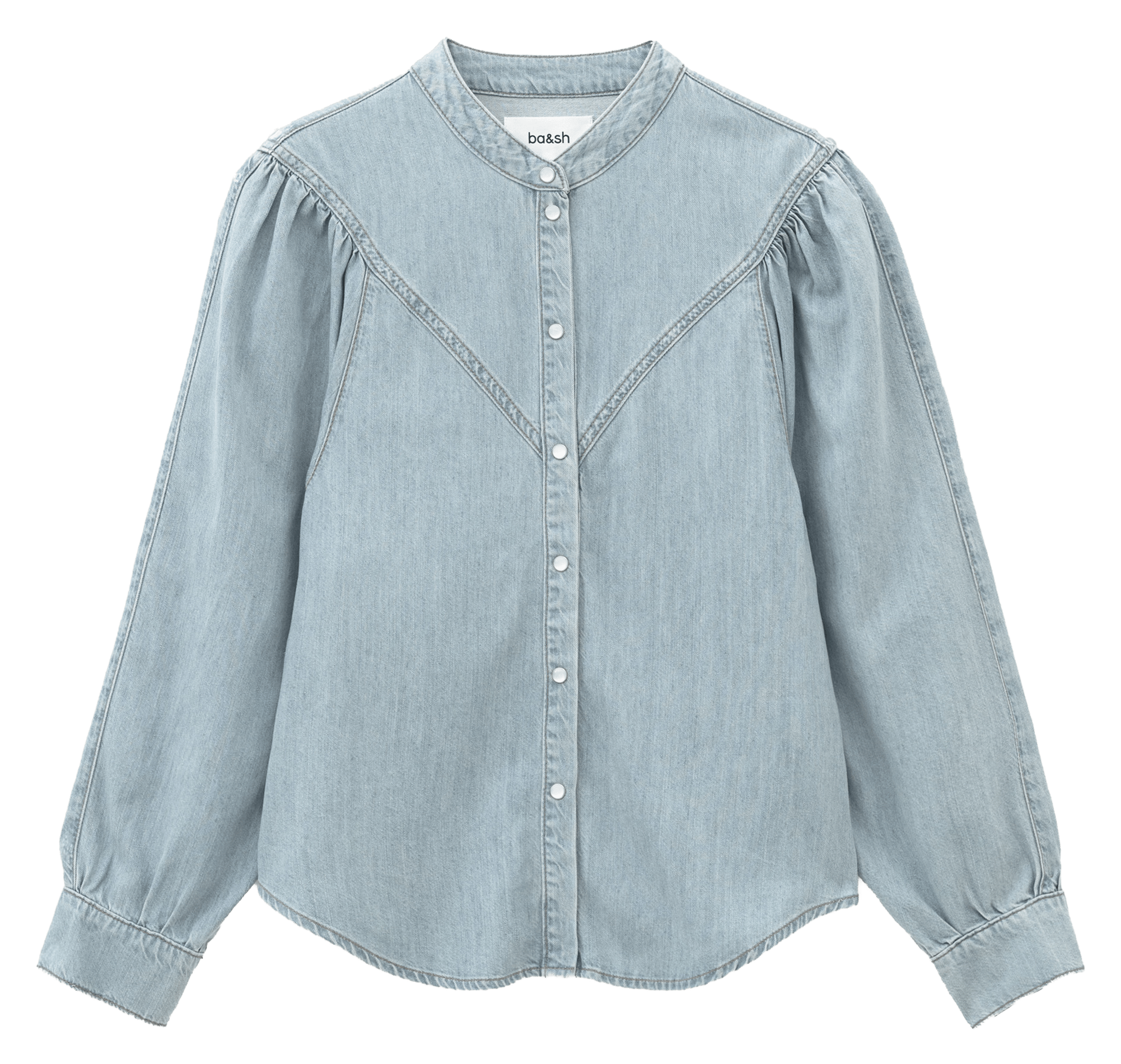 Chemise manches longues en denim alino BA&SH Bleu