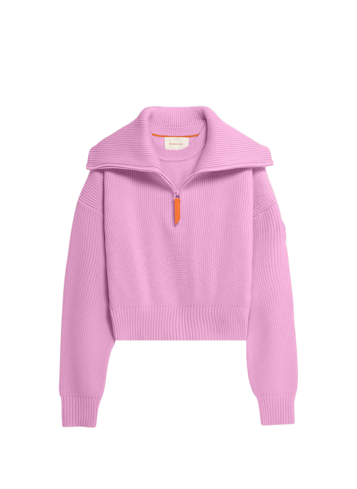 Pull court oversize en coton mélangé GERTRUDE Purple