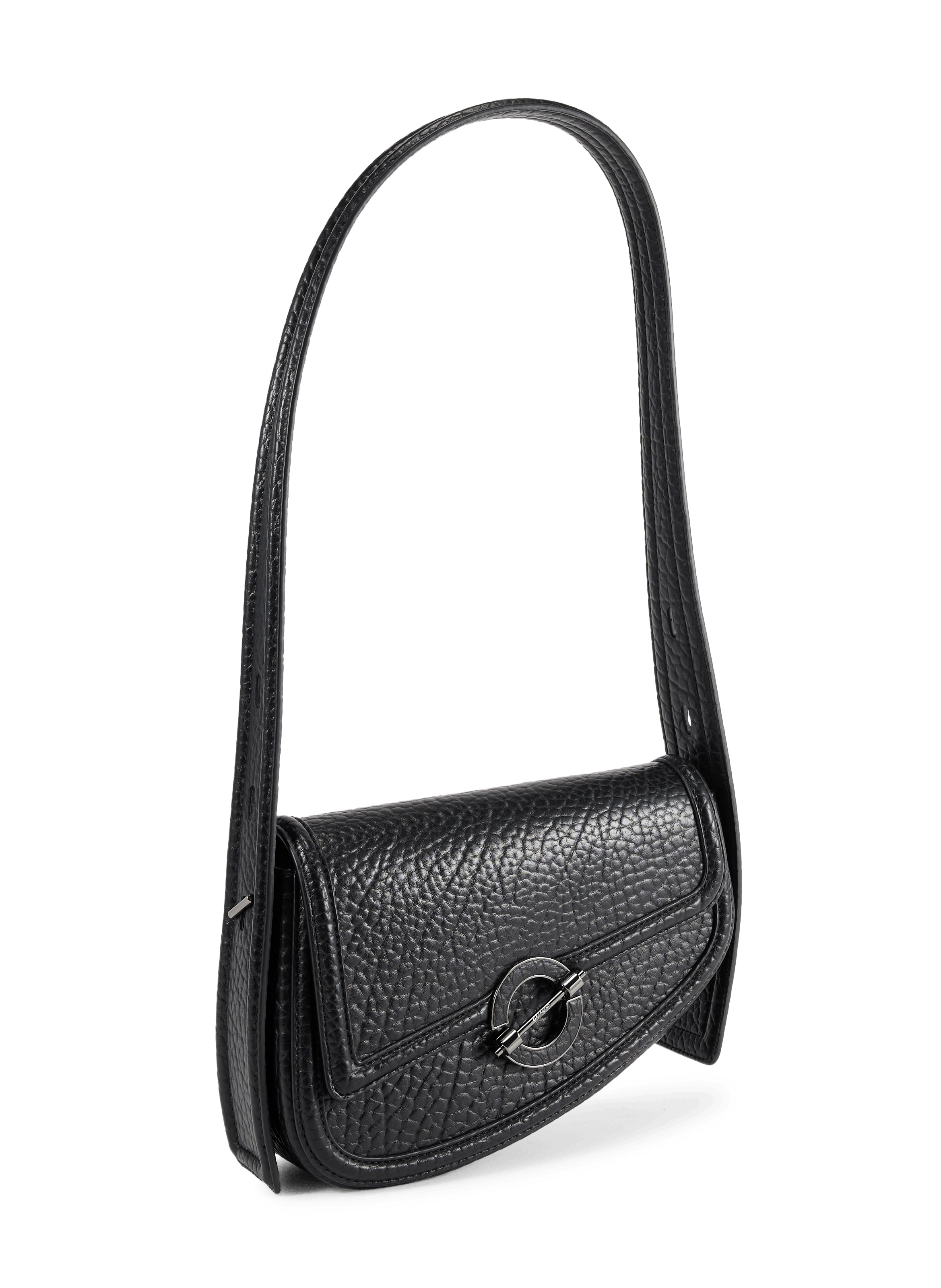 Schultertasche Sahero aus Leder-Mix SAMSOE SAMSOE Schwarz