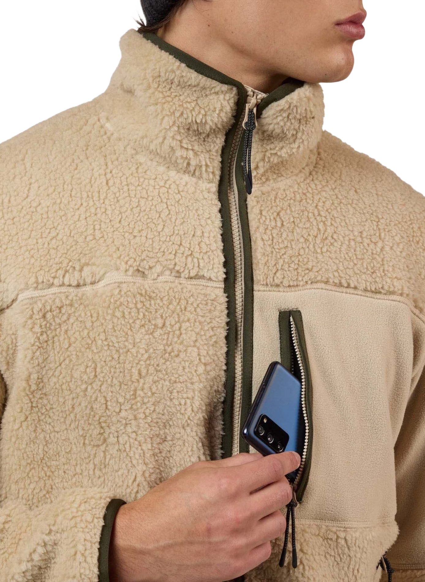 Veste polaire col montant sherpa ROSSIGNOL Beige