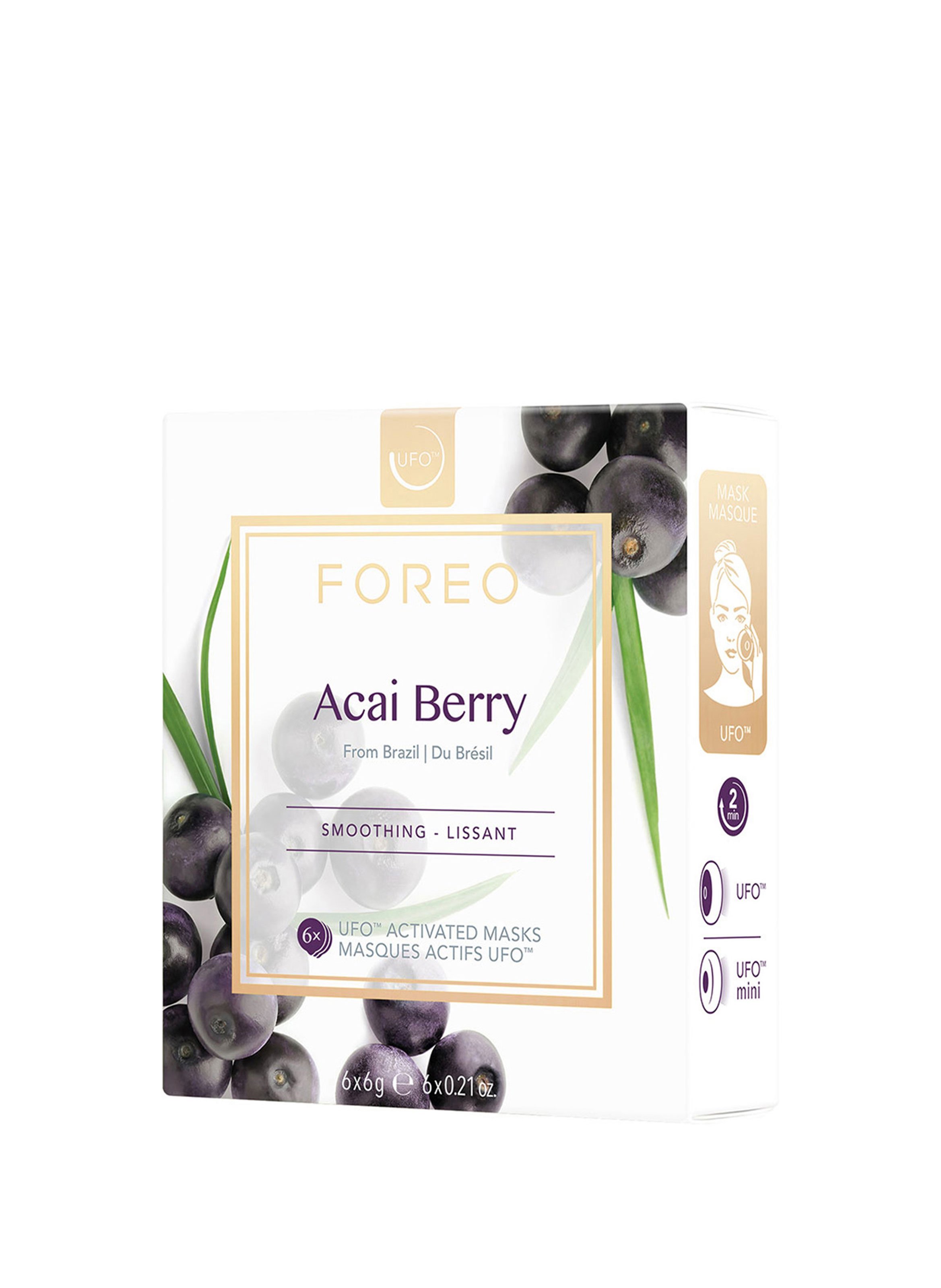 Farm To Face Masks - Ufo Mask Acai Berry X 6 - Soin Visage