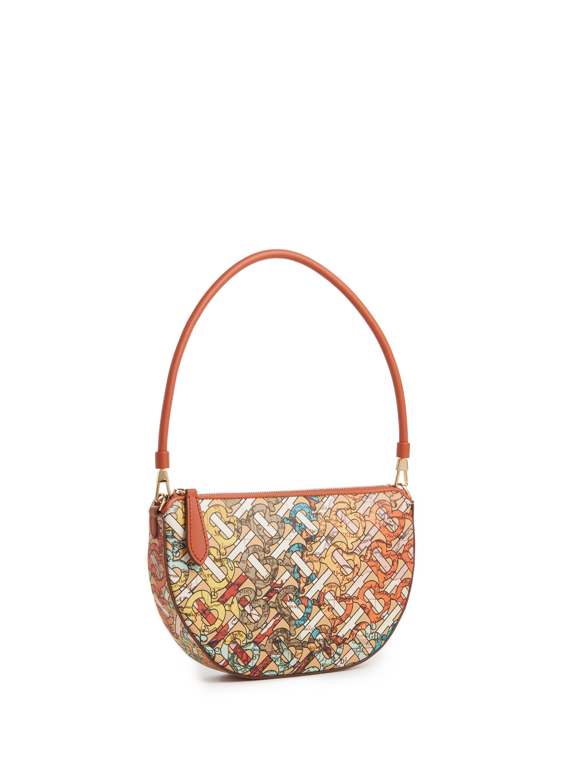 Sac à main Olympia monogrammé en cuir