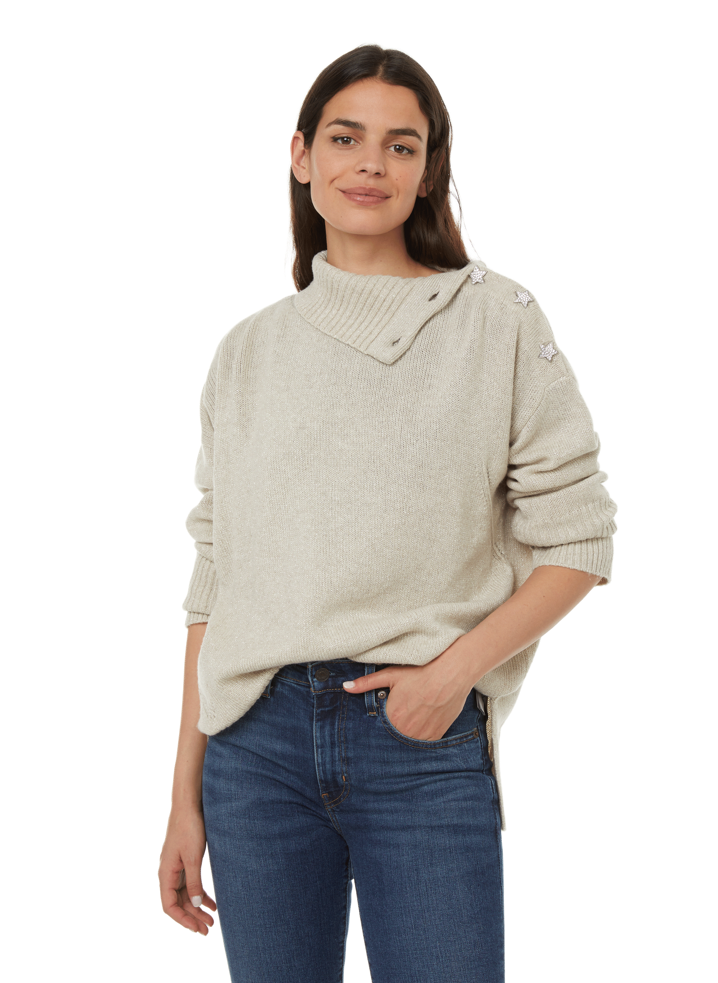 Pull ZADIG & VOLTAIRE Alma - Mélange Cachemire Bleu - Taille S - Neuf Avec étiquettes