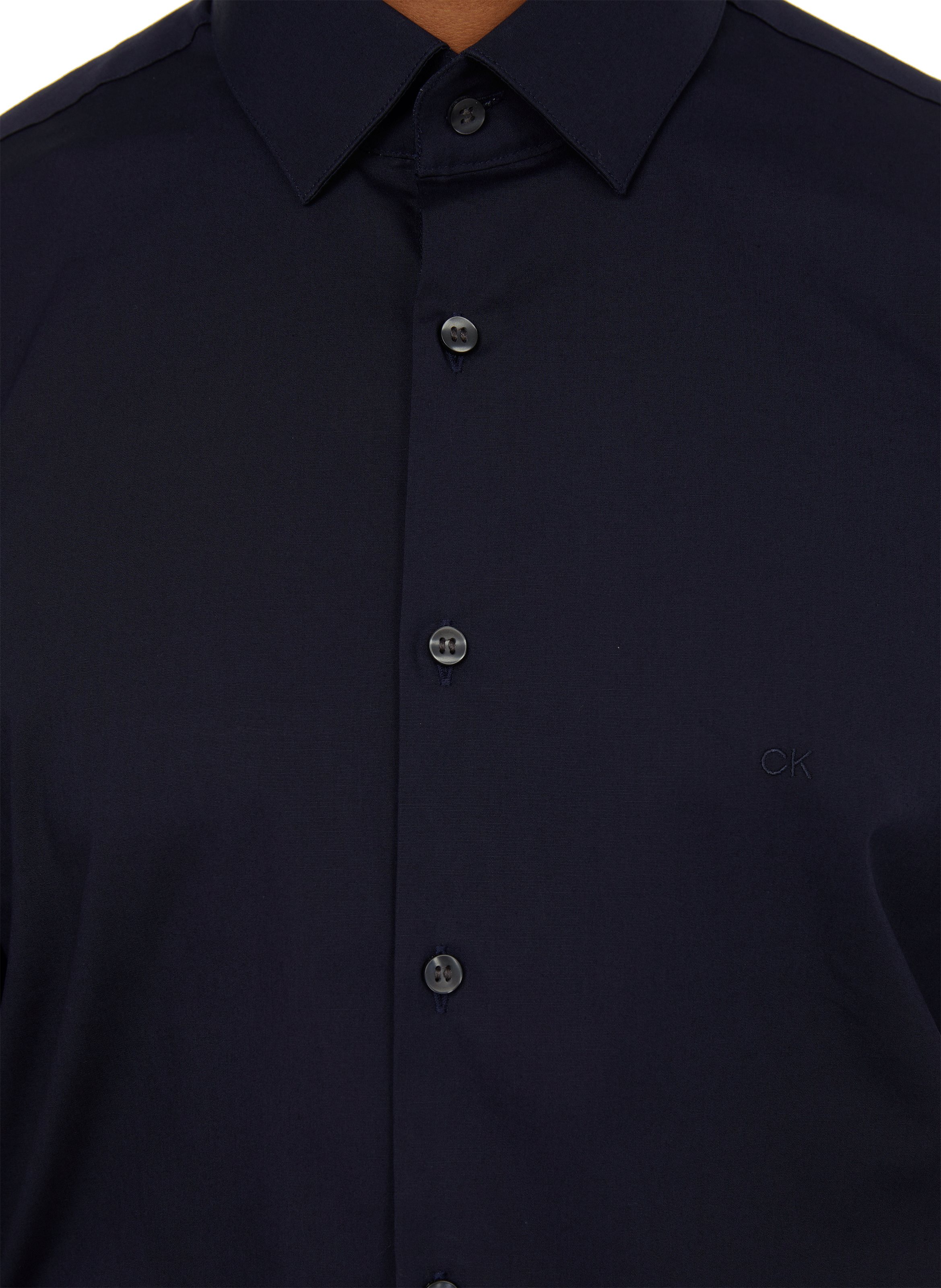 Slim-fit cotton shirt CALVIN KLEIN Blue