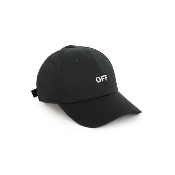 Off-white Logo-embroidered Baseball Cap In Black