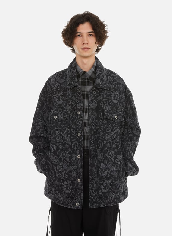 VESTE EN JEAN IMPRIMeE OFF WHITE pour HOMME Printemps