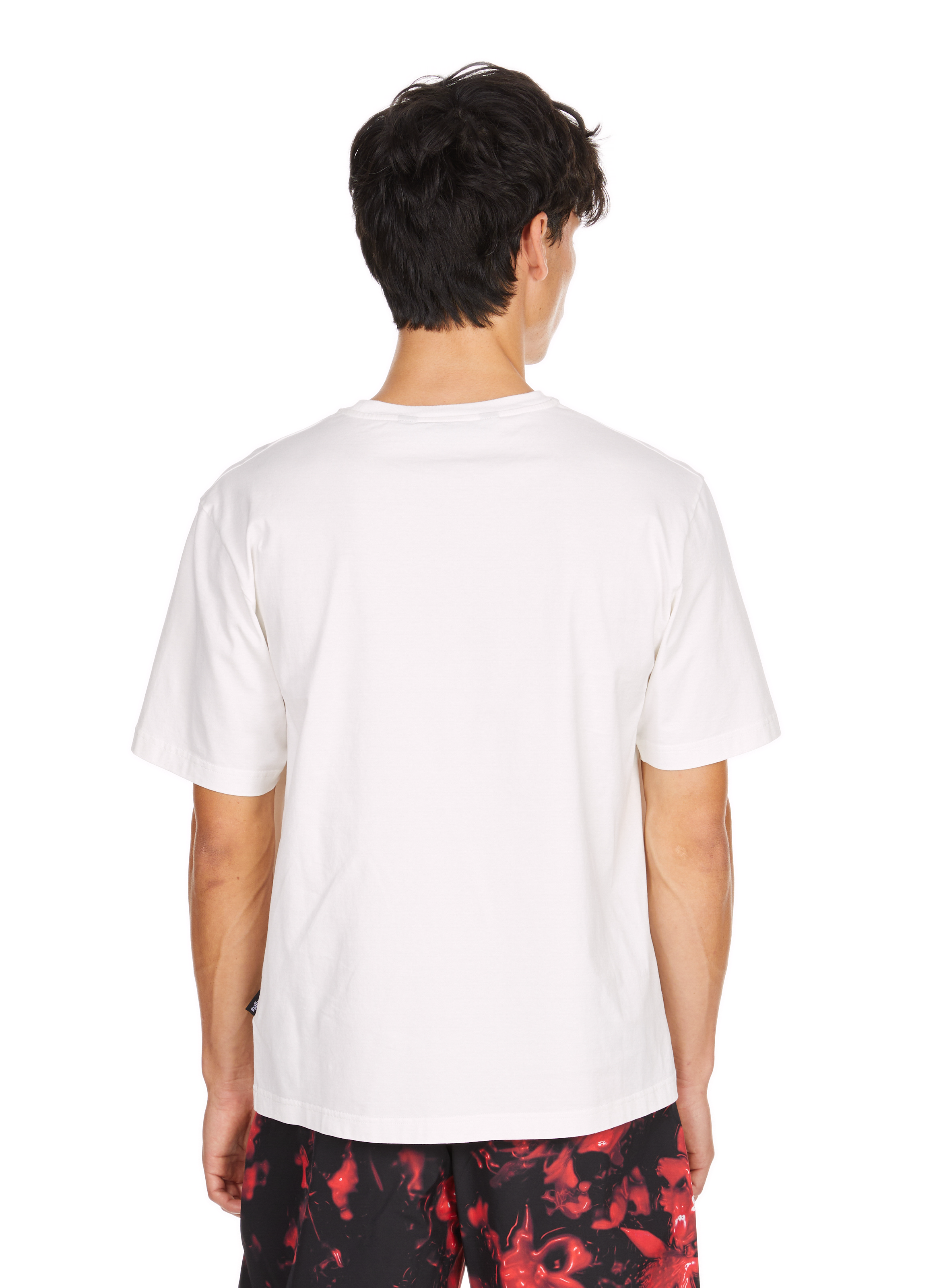 Biker-style cotton t-shirt PALM ANGELS White