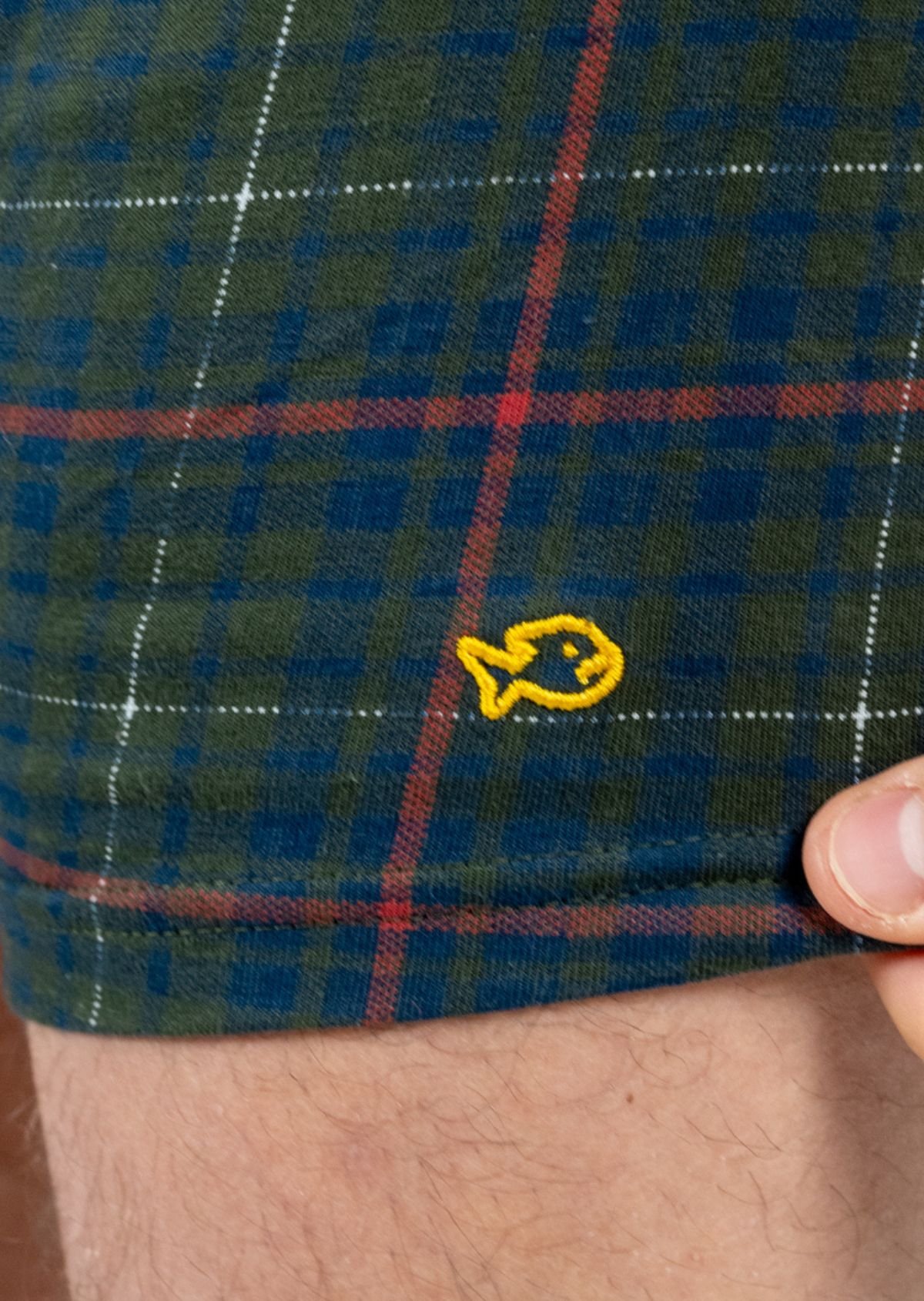 Boxer en coton biologique BILLYBELT Vert