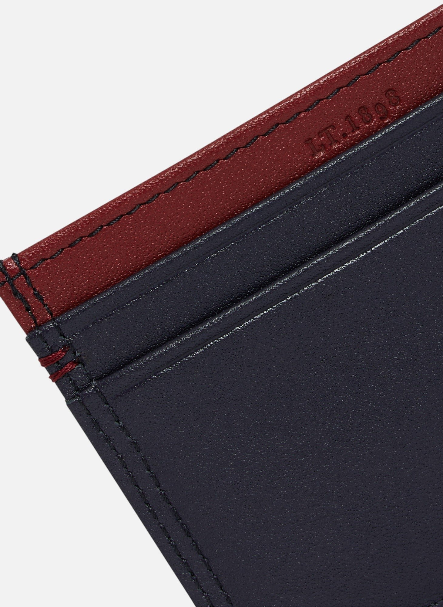 Porte cartes martin en cuir lisse LE TANNEUR Bleu