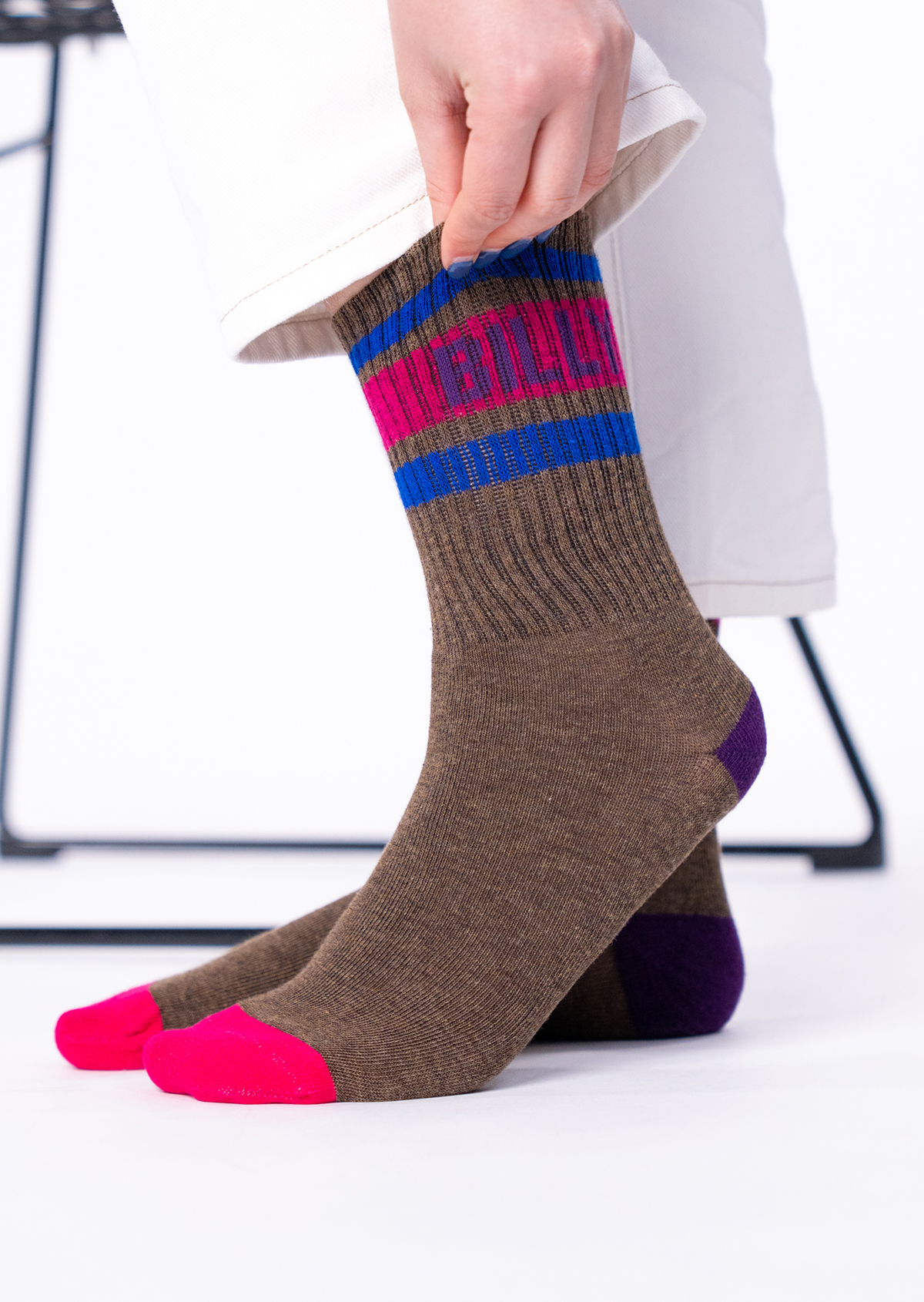 Chaussettes en coton tennis BILLYBELT Marron