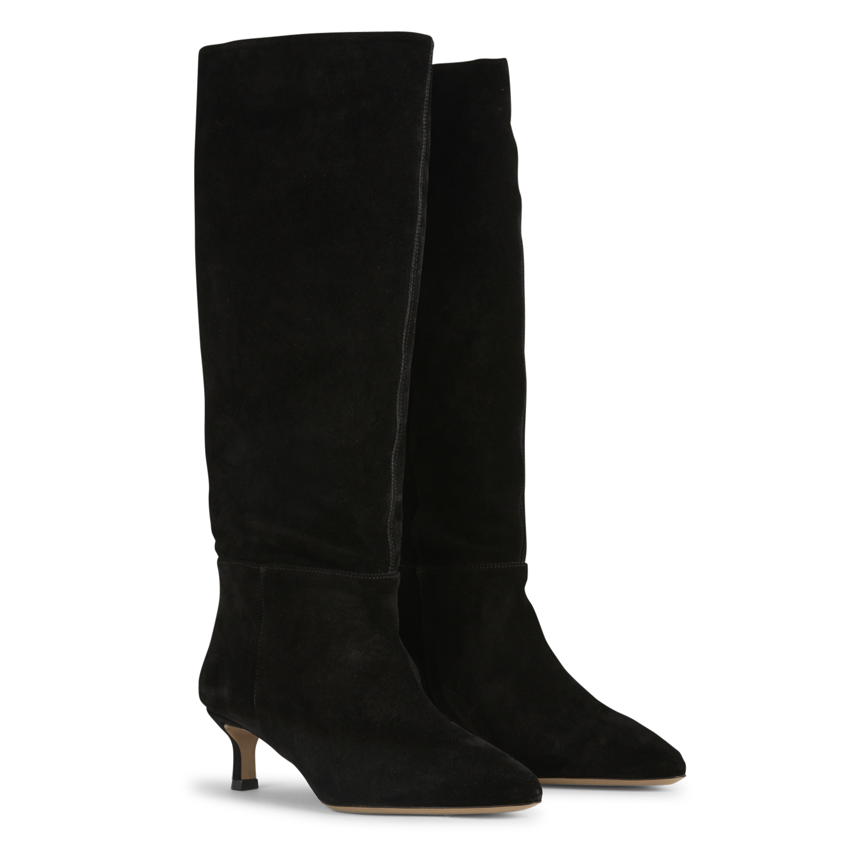 Bottes en cuir velours n°431 RIVECOUR Noir