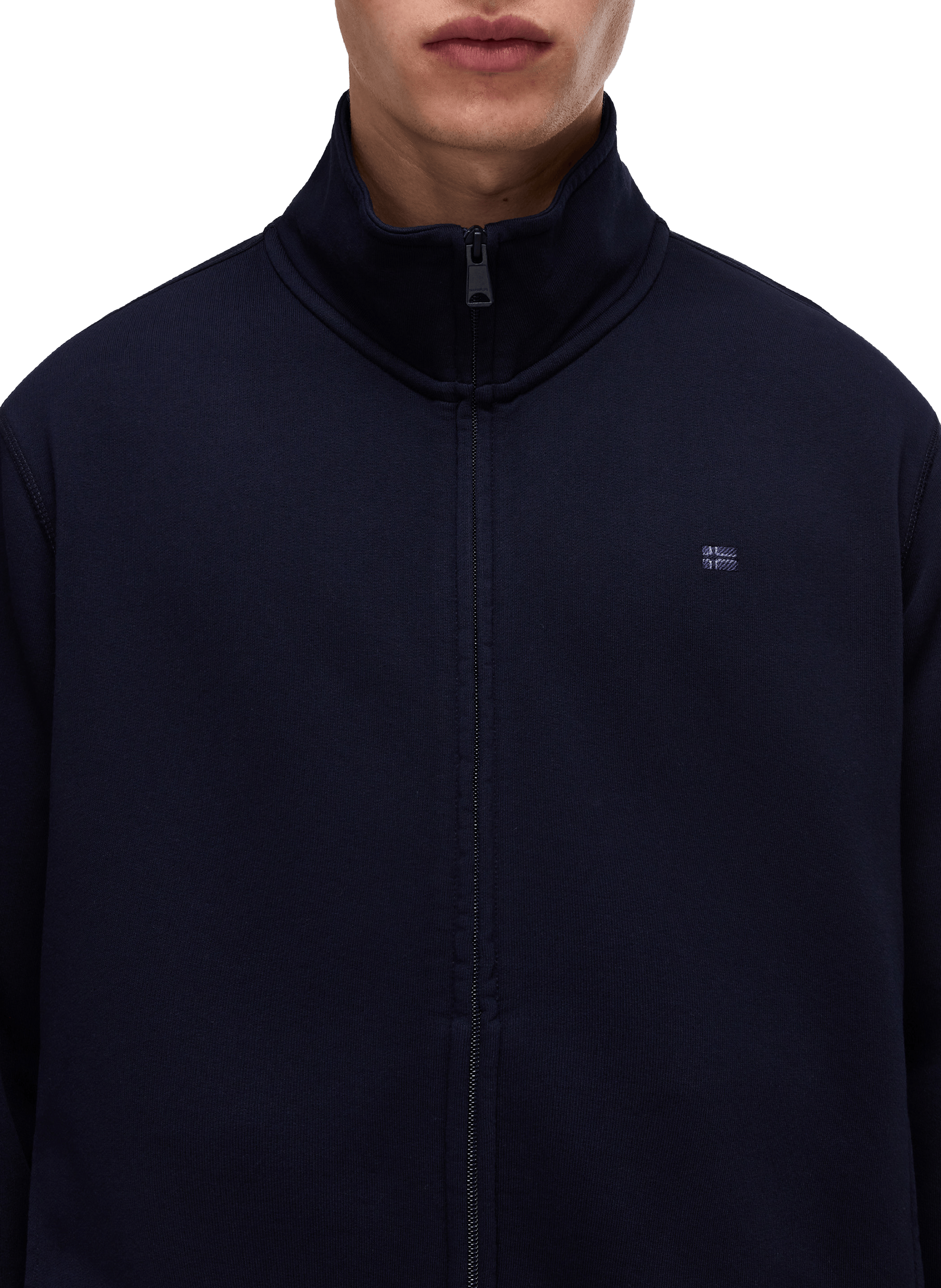 Cotton bomber jacket NAPAPIJRI Blue