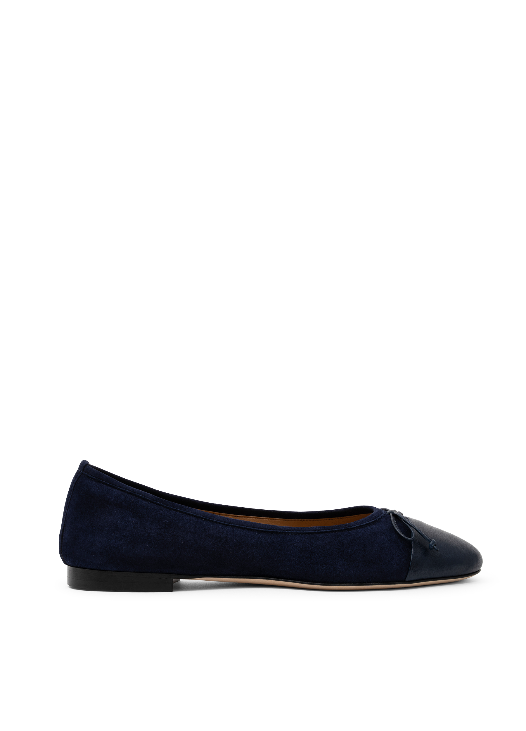 Ballerines java en nappa/chevre velours PARALLELE Bleu