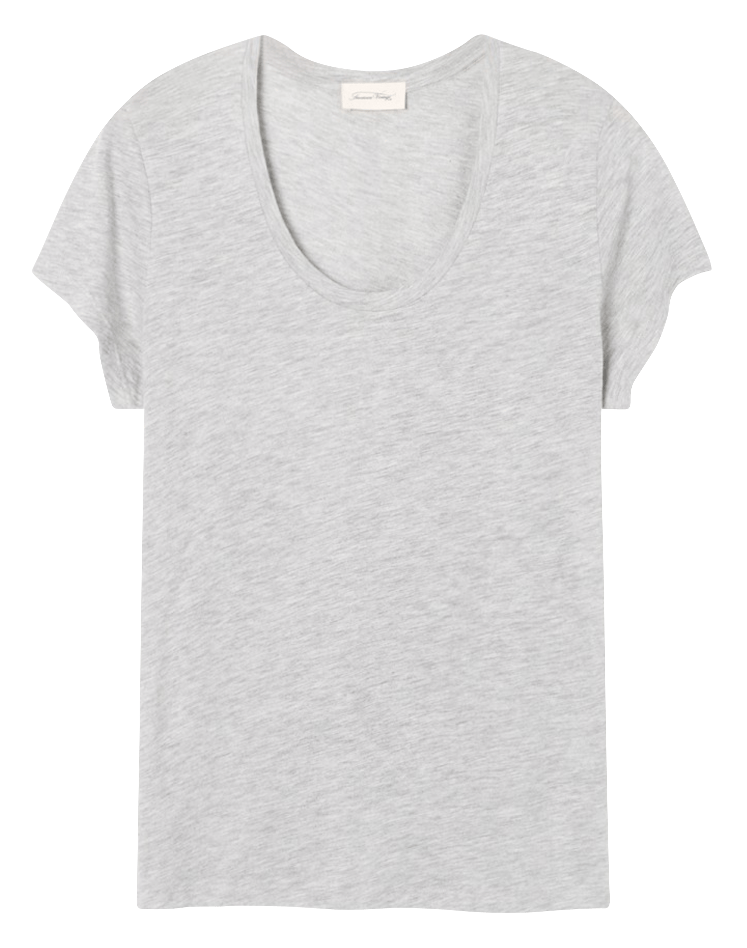 Tee-shirt col rond en coton mélangé jacksonville AMERICAN VINTAGE Gris