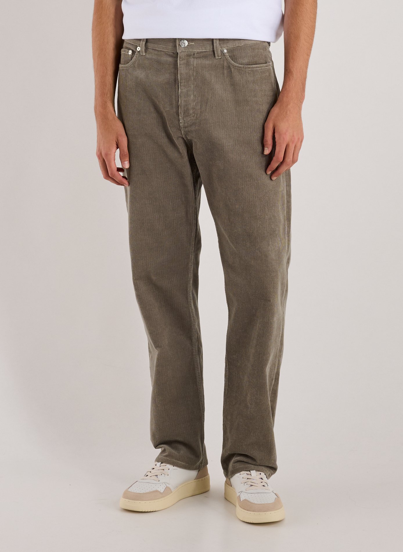 SAMSOE SAMSOE Straight corduroy cotton pants Grey