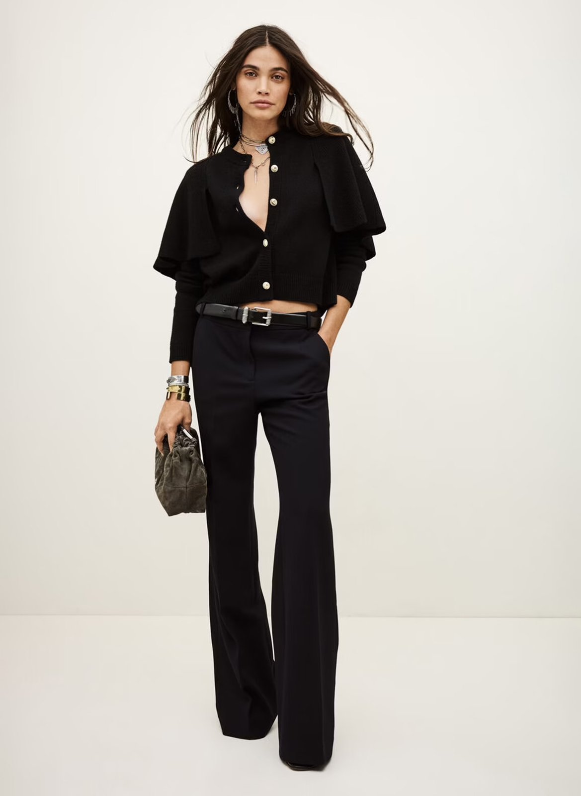 Pantalon bootcut iman BA&SH Bleu