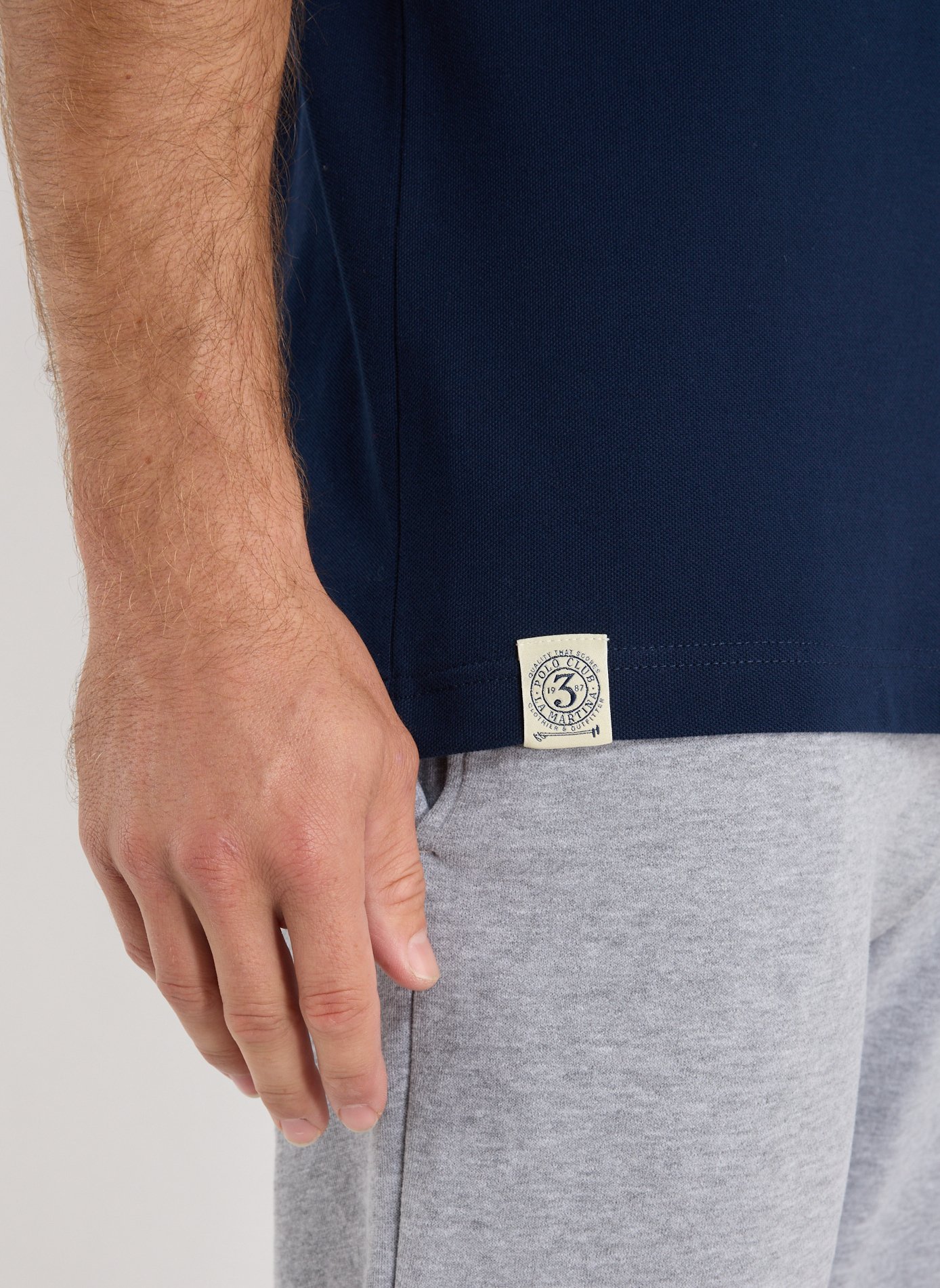 T-shirt en coton mélangé LA MARTINA Bleu