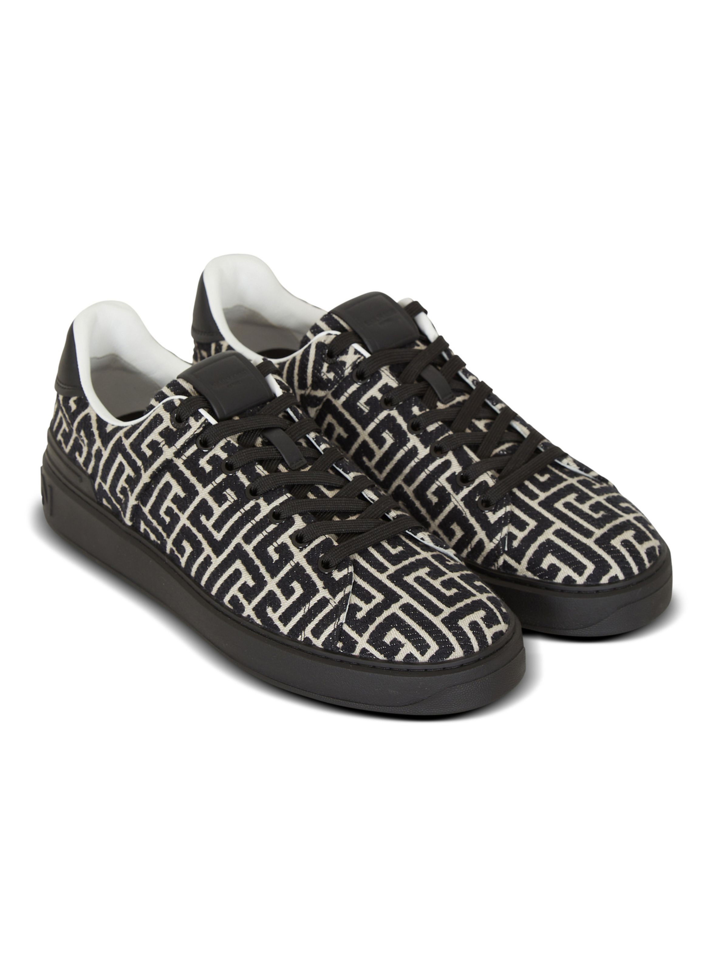 Baskets b-court en jacquard monogramme BALMAIN Noir