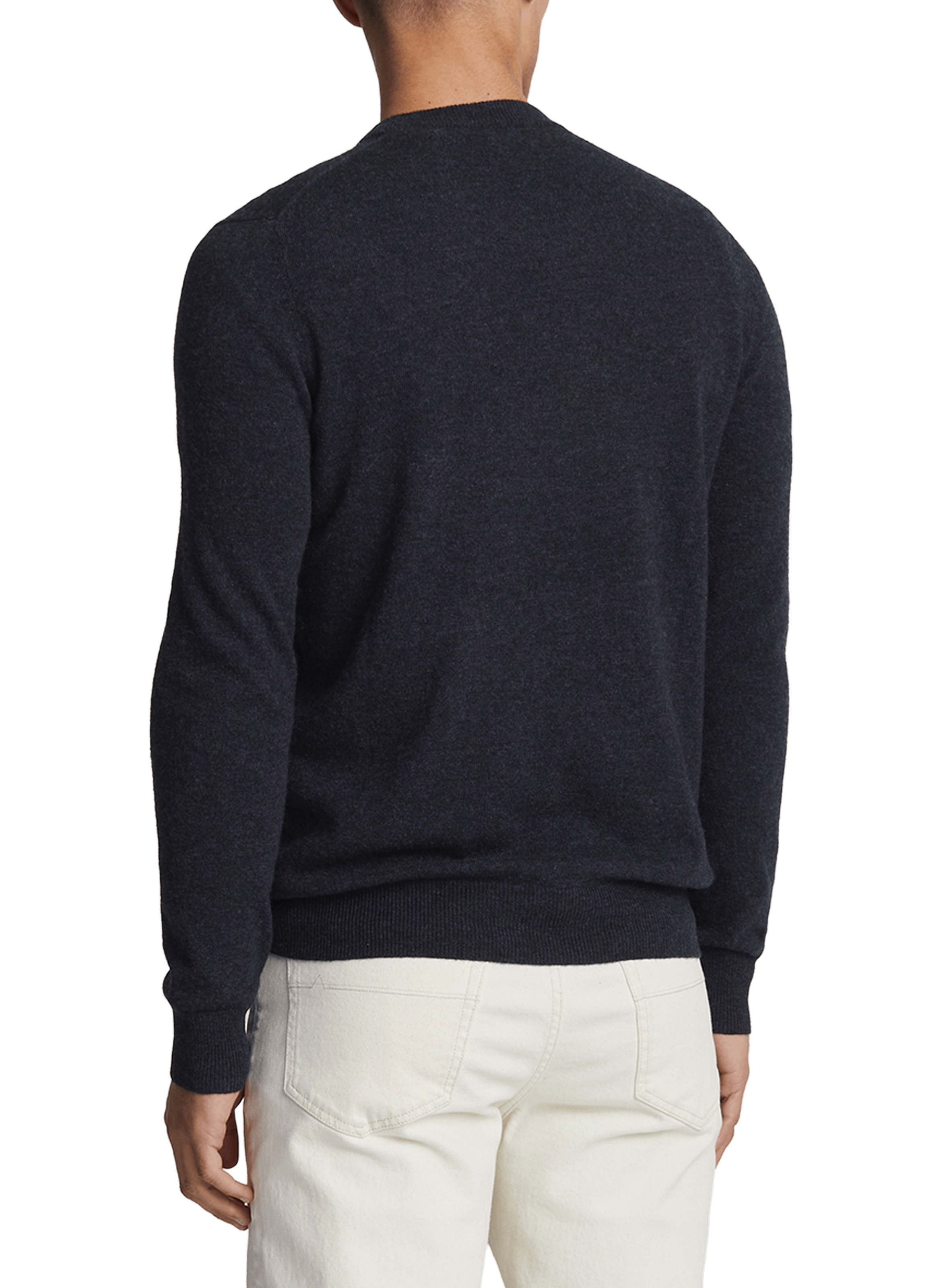 Pull à col rond en laine vierge mélangée LYLE & SCOTT Bleu