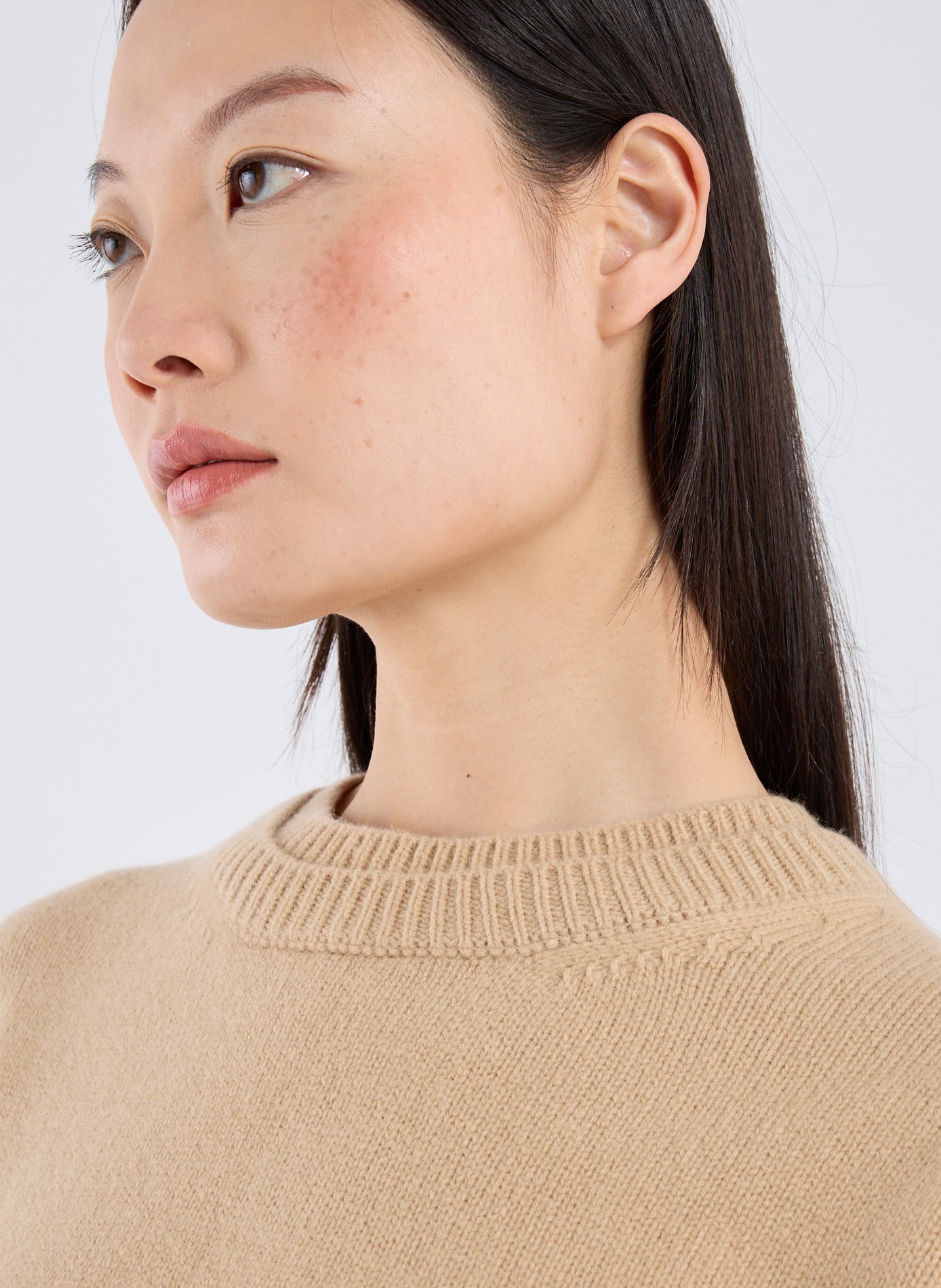 Pull en laine et cachemire R2W Beige