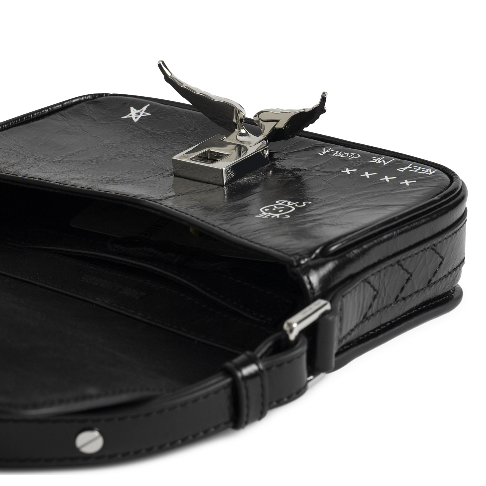 Sac bandoulière en cuir le zazi ZADIG&VOLTAIRE Noir