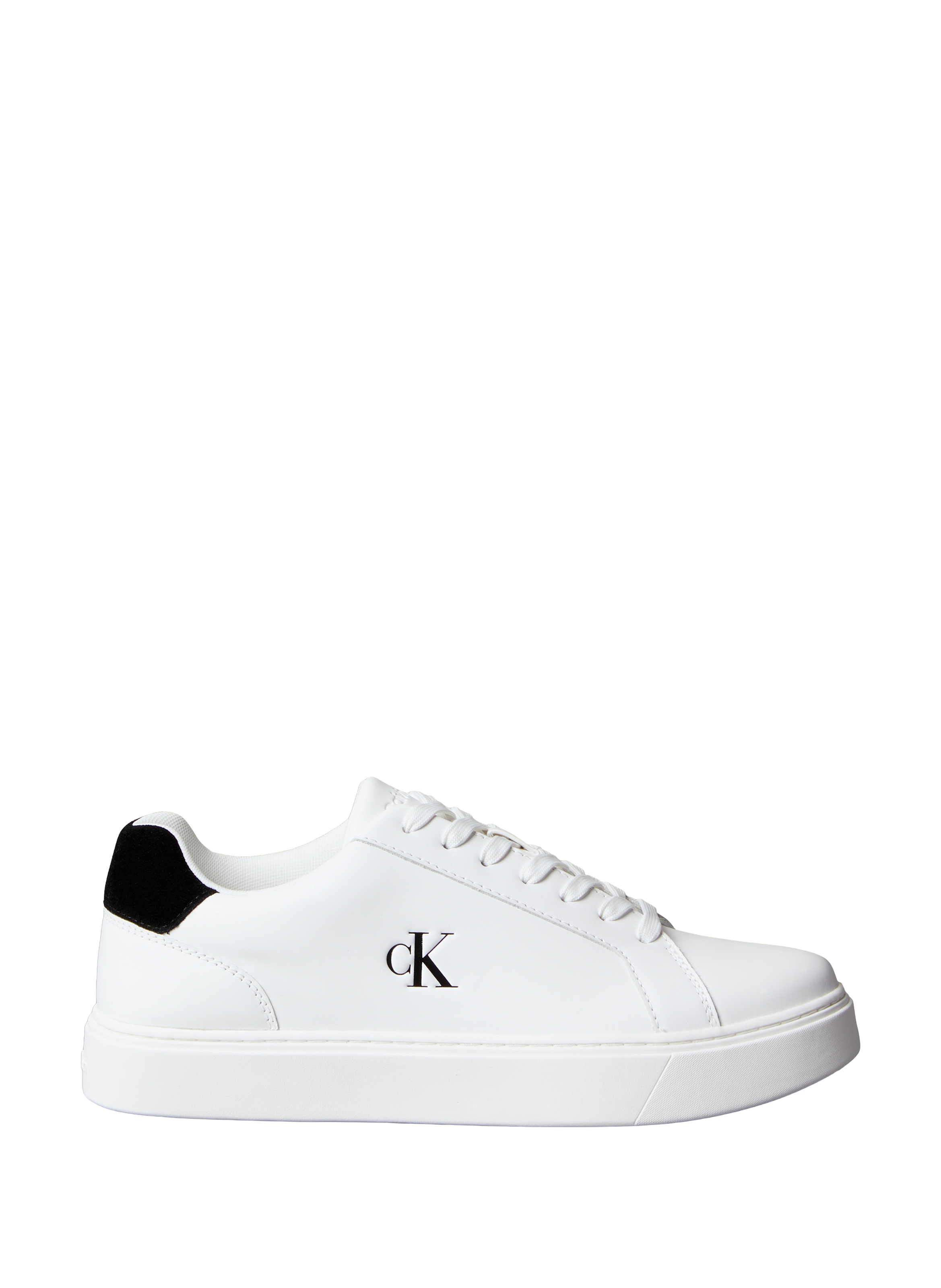 CALVIN KLEIN Smooth leather sneakers White