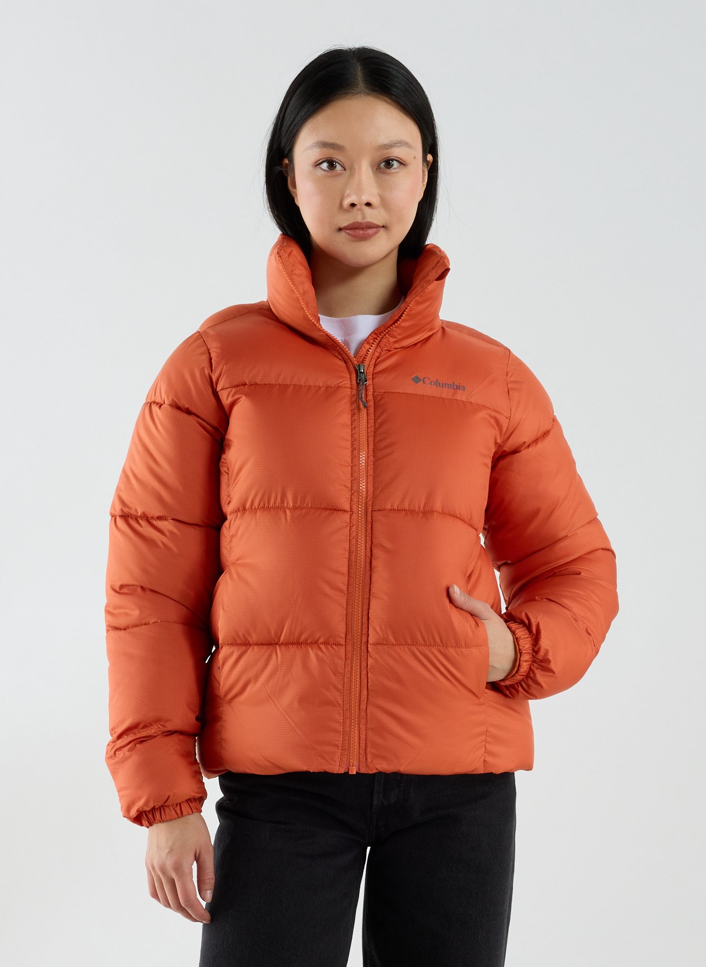 Doudoune droite à col montant COLUMBIA Rouge