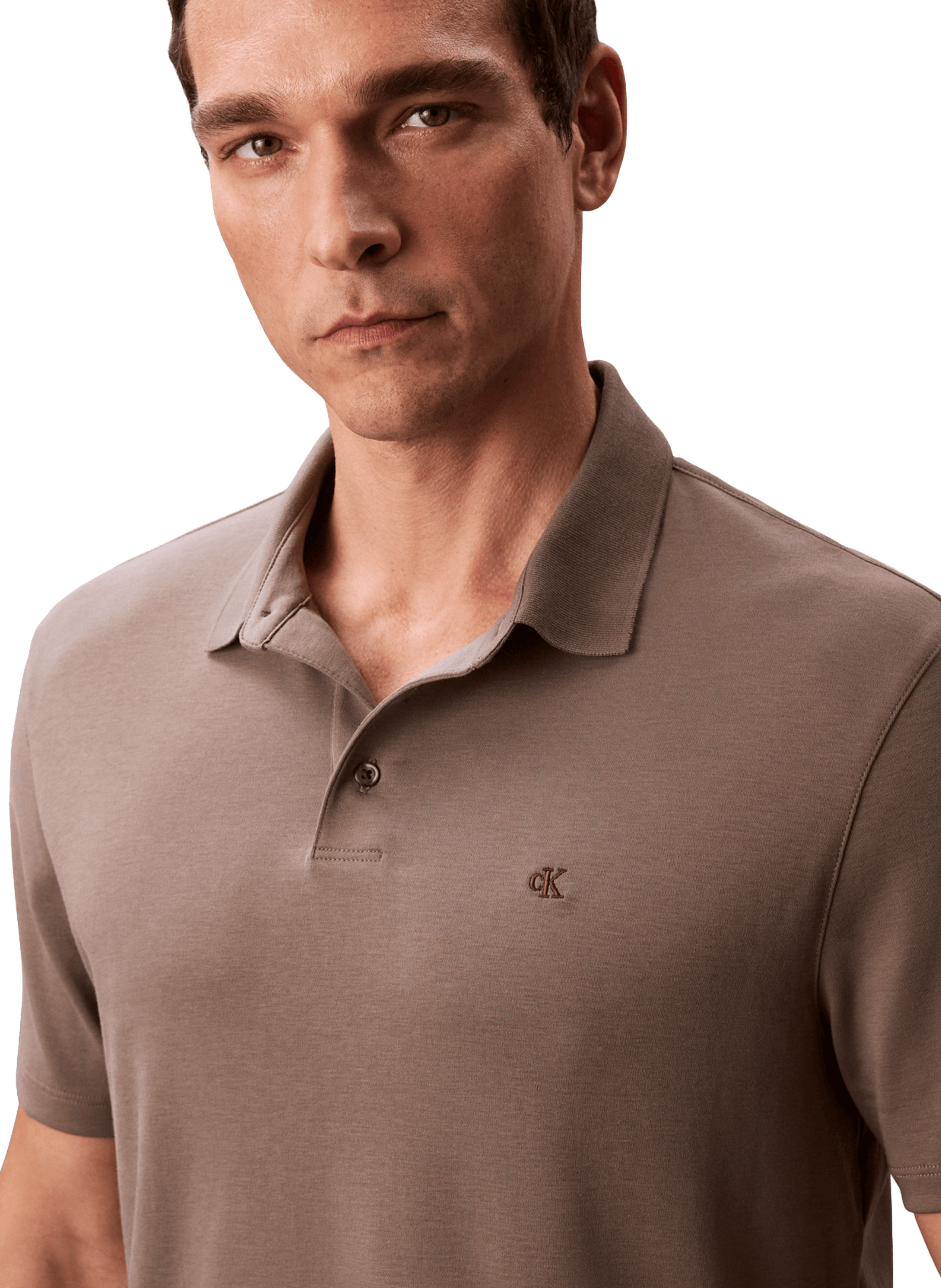  Cotton polo shirt  CALVIN KLEIN Brown