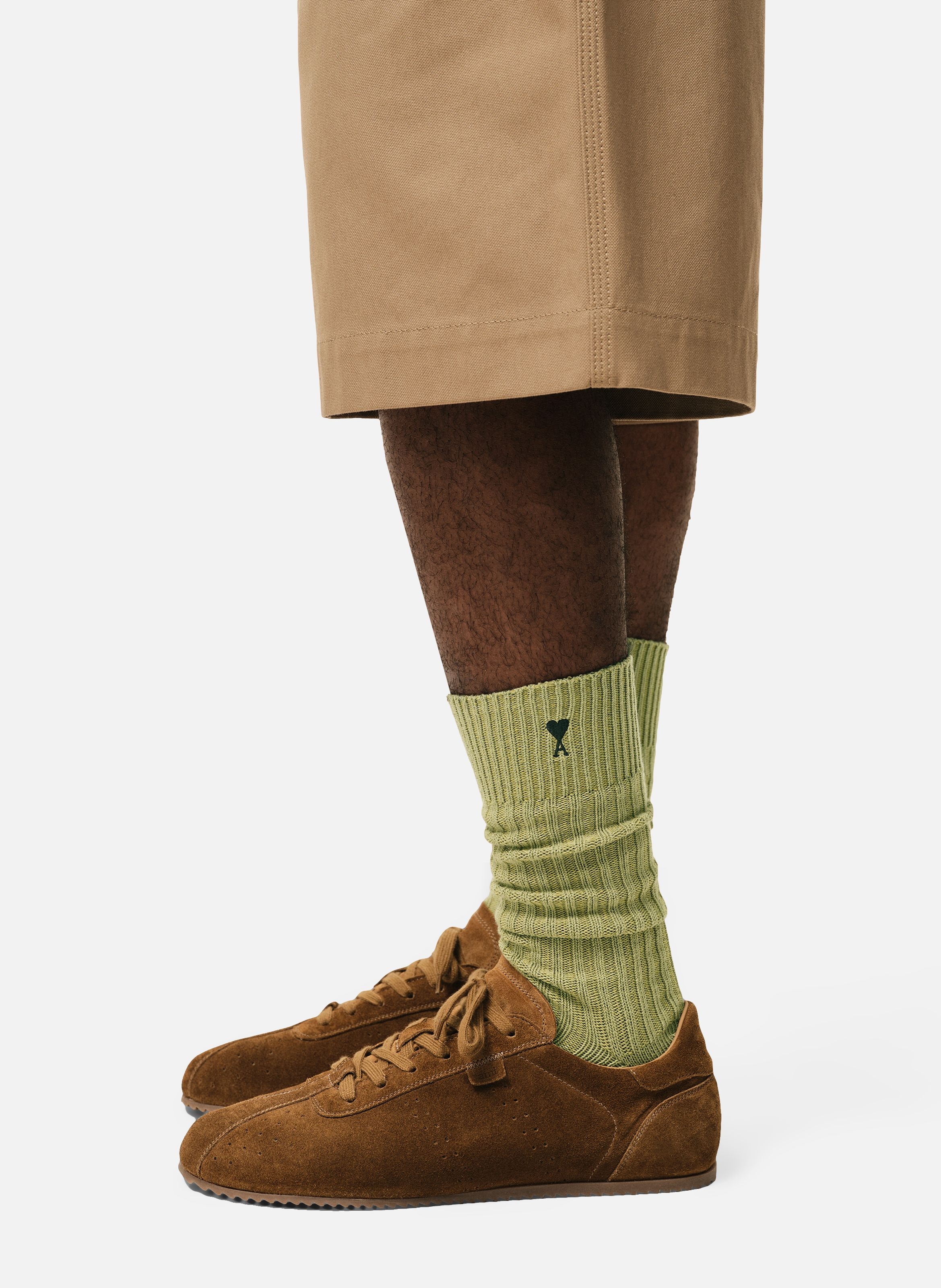 Chaussettes ami de coeur noir unisexes en coton AMI PARIS Vert