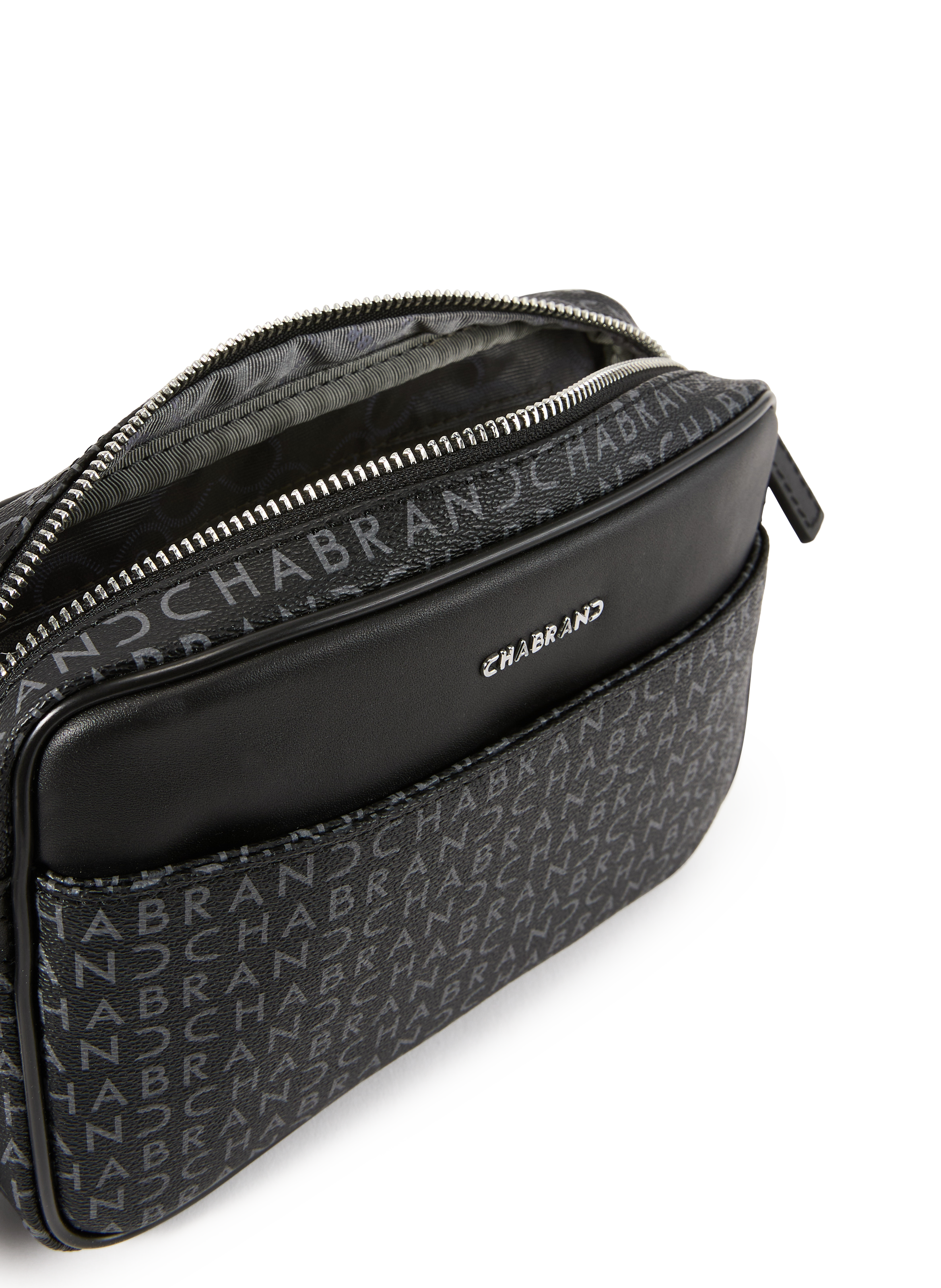 Mini logo-print crossbody bag CHABRAND Black