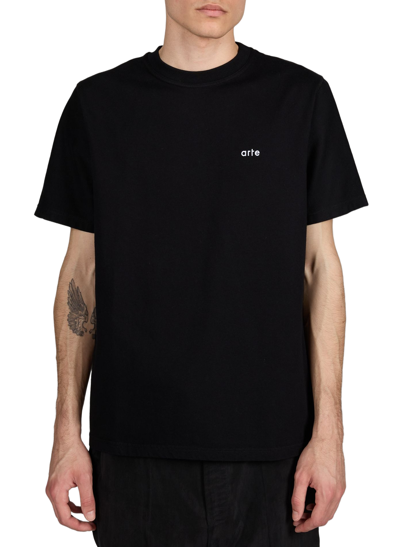 T-shirt droit imprimé en coton ARTE ANTWERP Noir