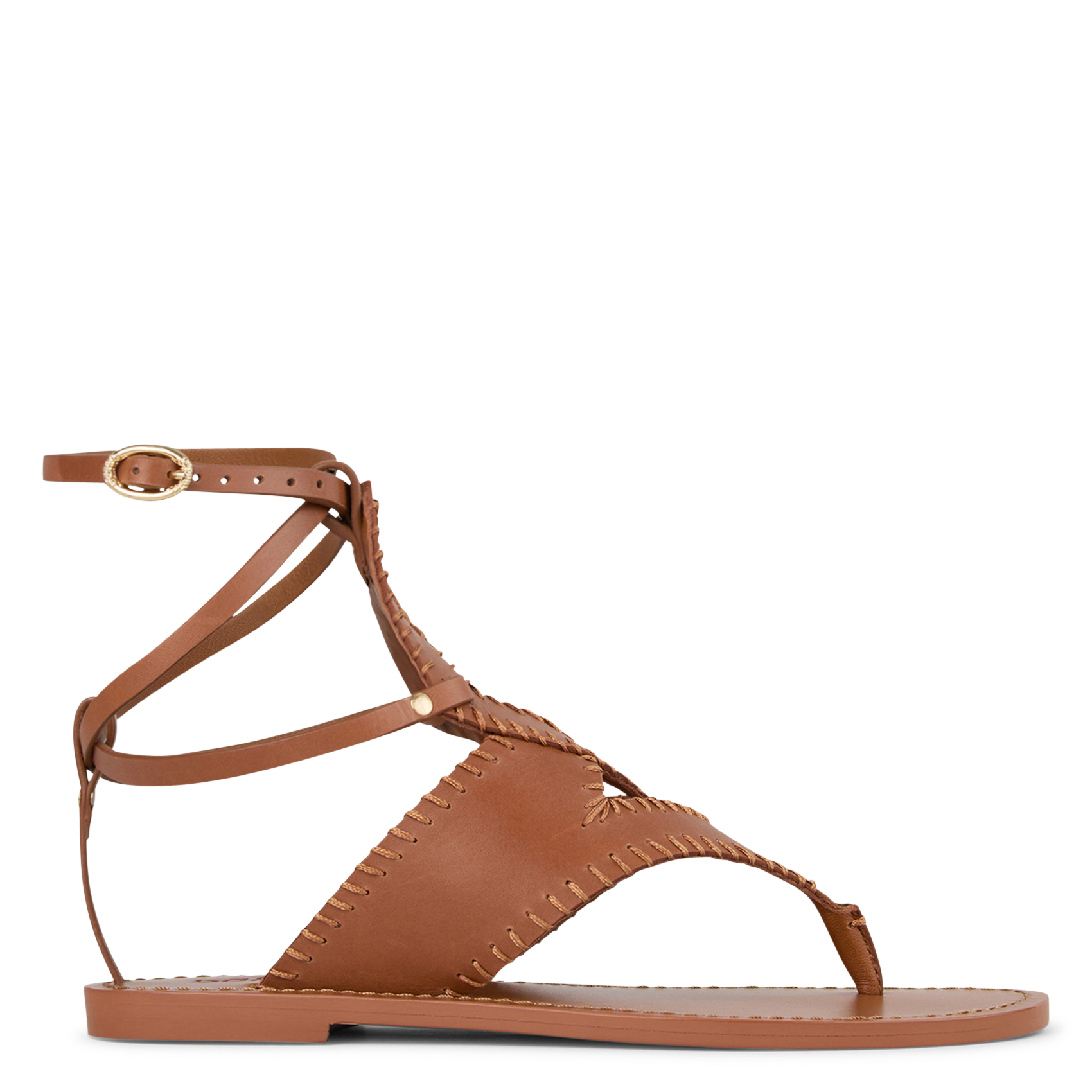 Sandales en cuir capri BA&SH Marron