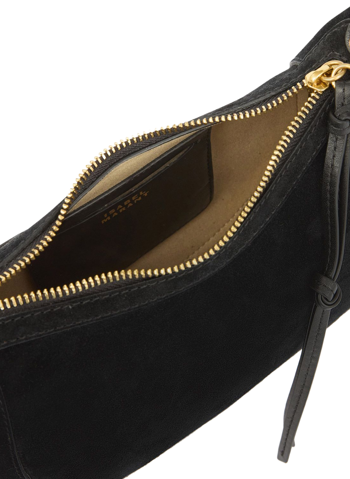 Oskan Moon handbag in braided suede calf leather ISABEL MARANT Black