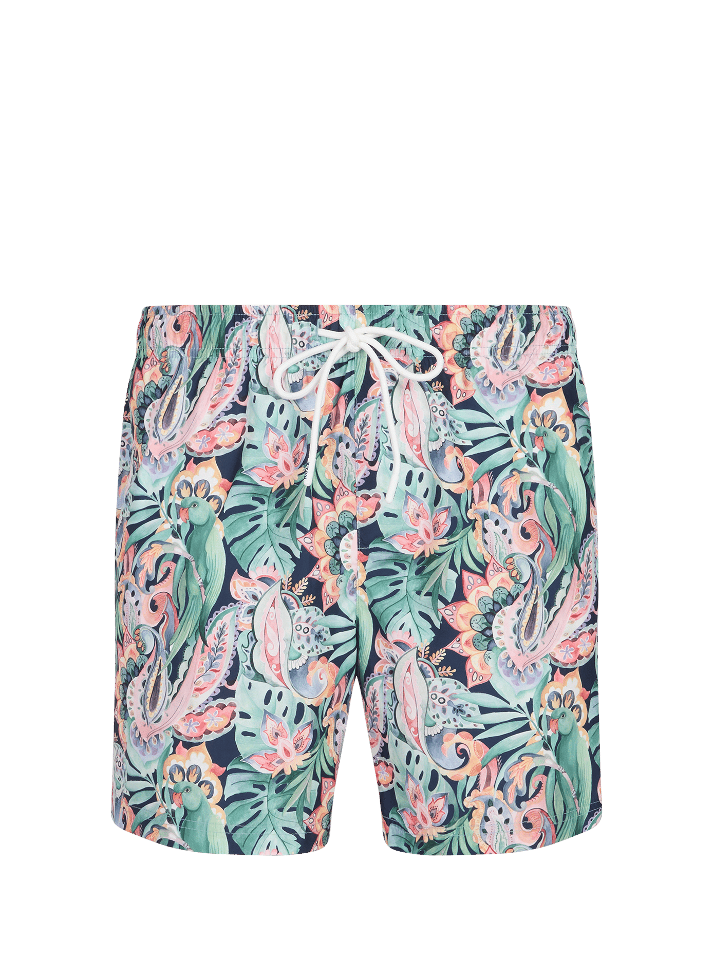 Mid-thigh floral print swim shorts ETON Multicolour