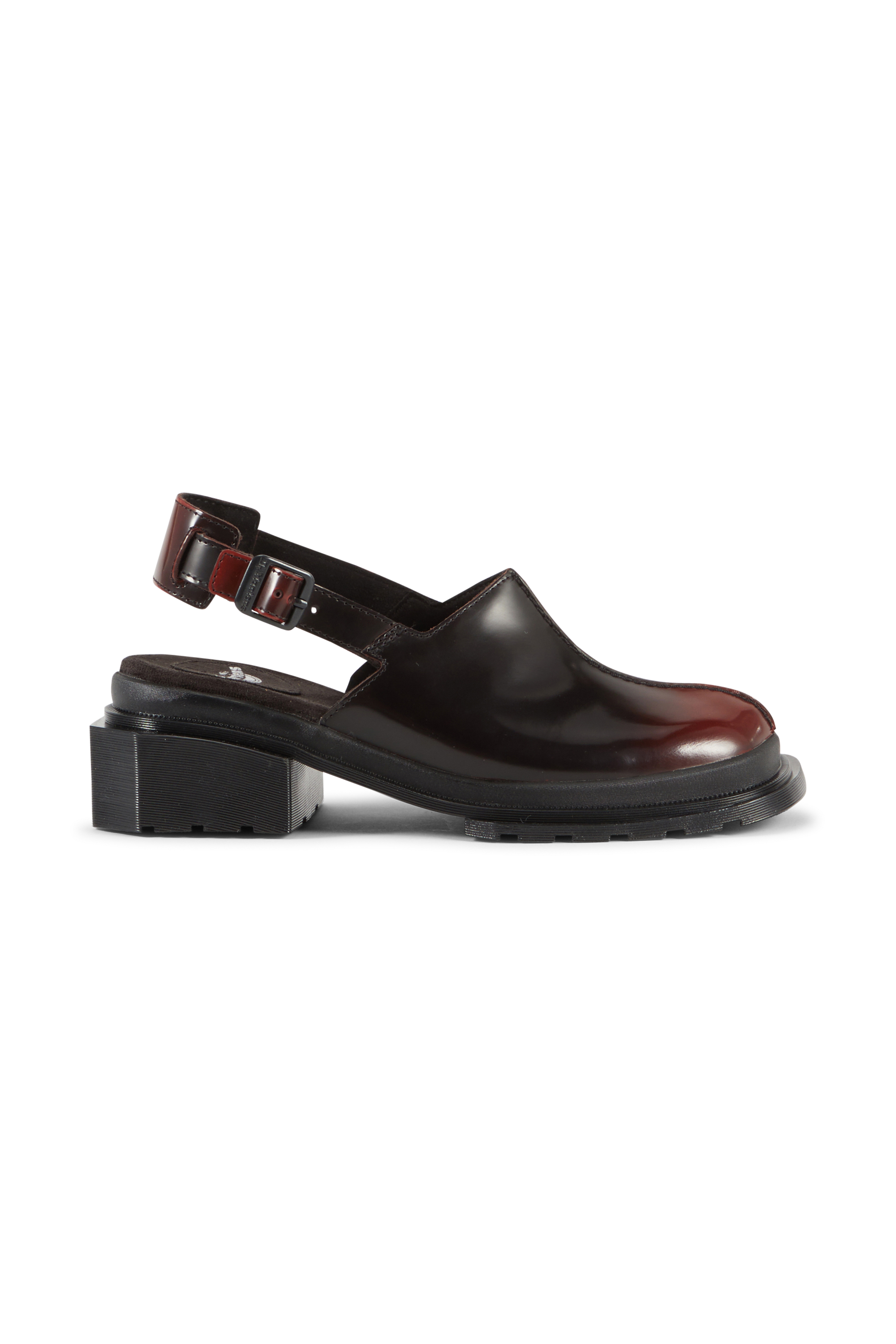 Derbies en cuir maybole mule DR. MARTENS Rouge