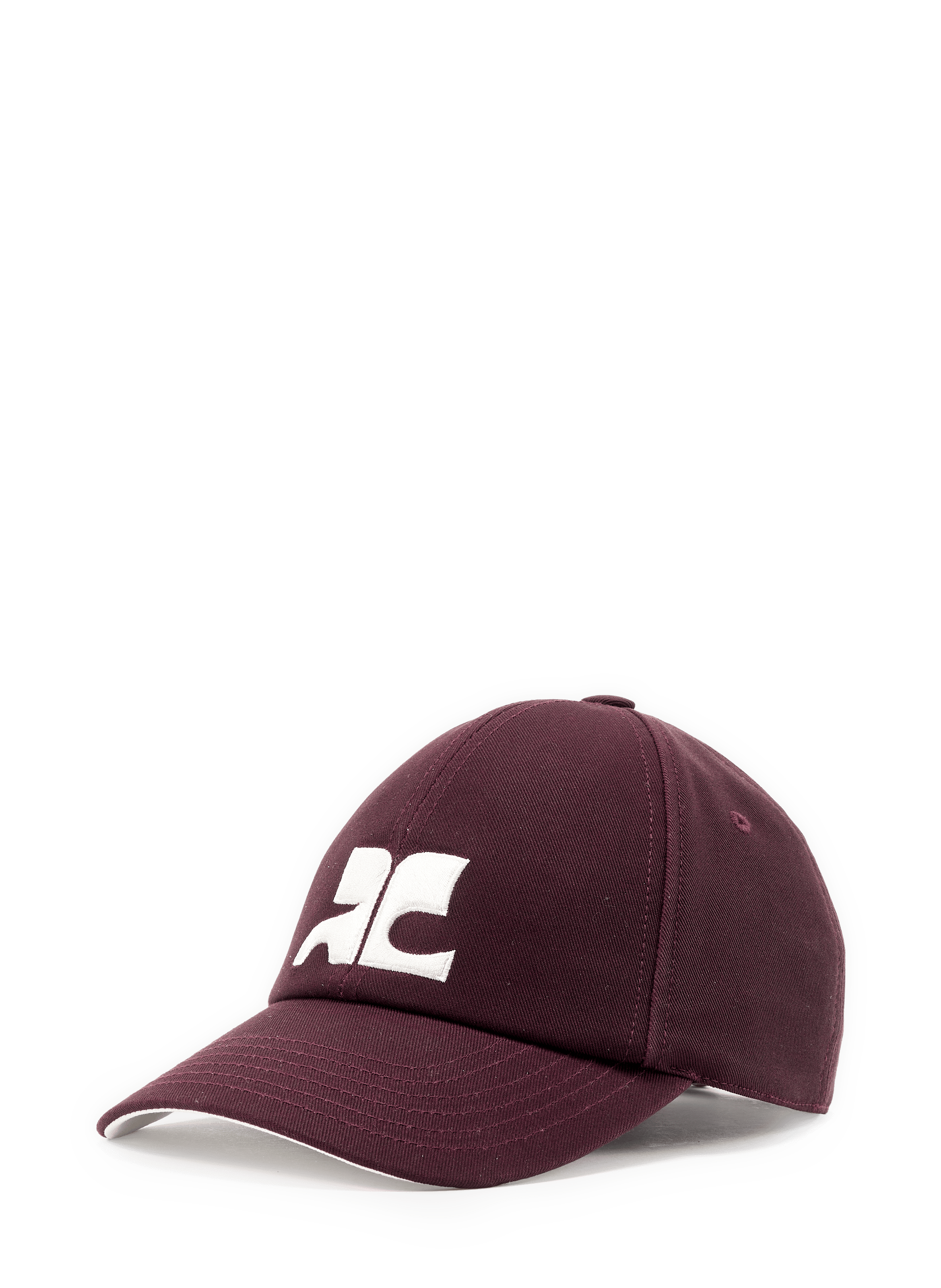 Cotton logo baseball cap COURRÈGES Red