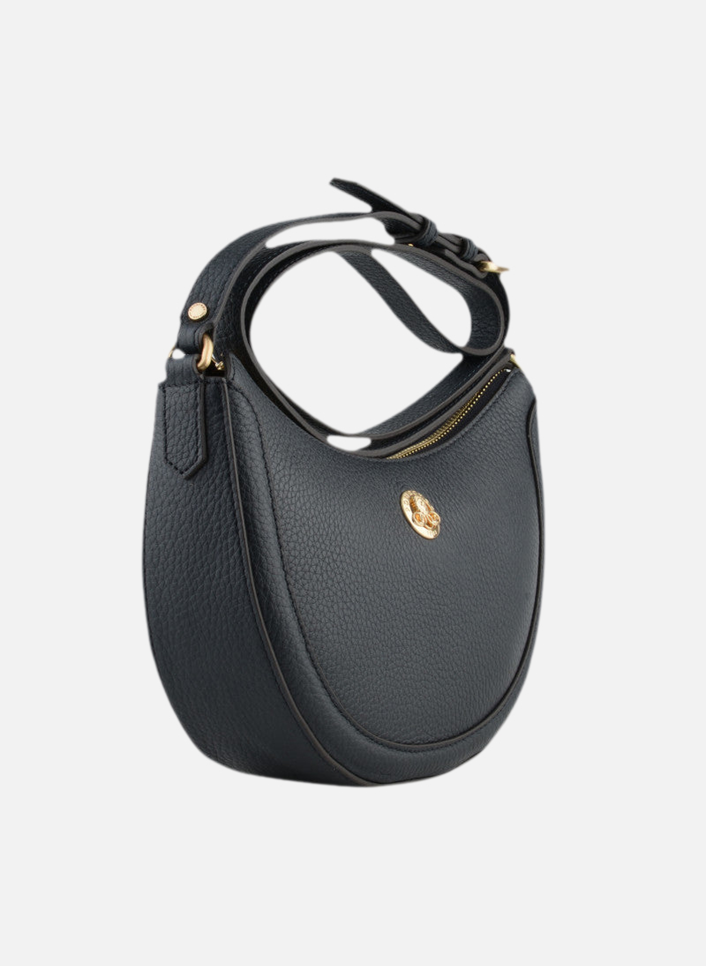 Image | sac porté épaule en cuir de vachette POURCHET Bleu