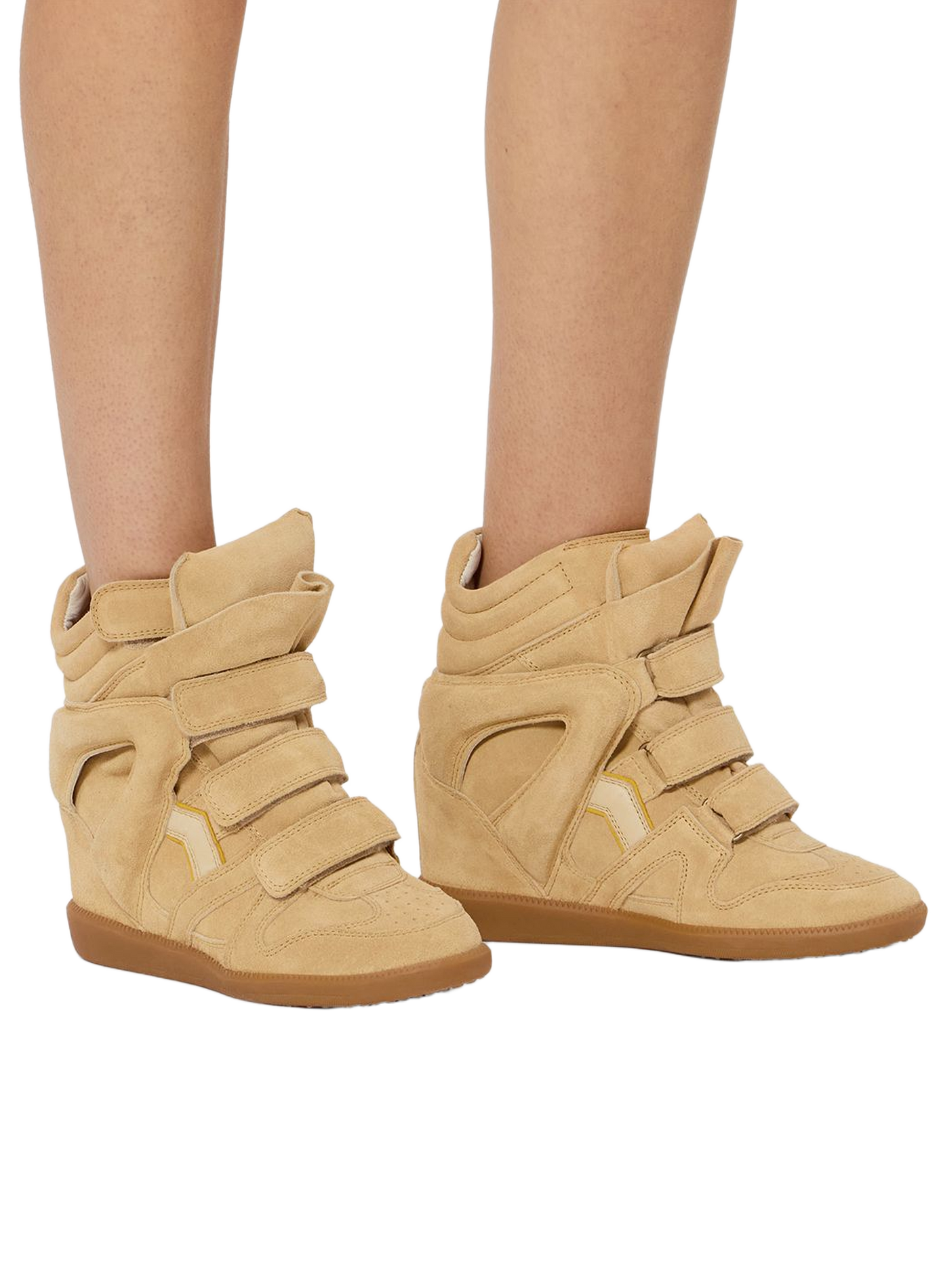 Keil-Sneaker Bekett aus Veloursleder vom Kalb ISABEL MARANT Mehrfarbig