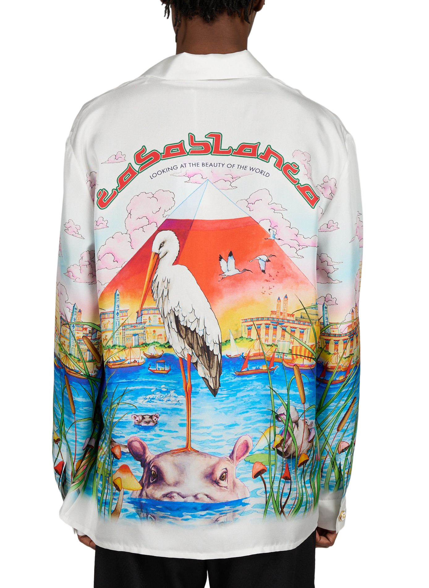 Oversized fluid silk shirt CASABLANCA PARIS Multicolour