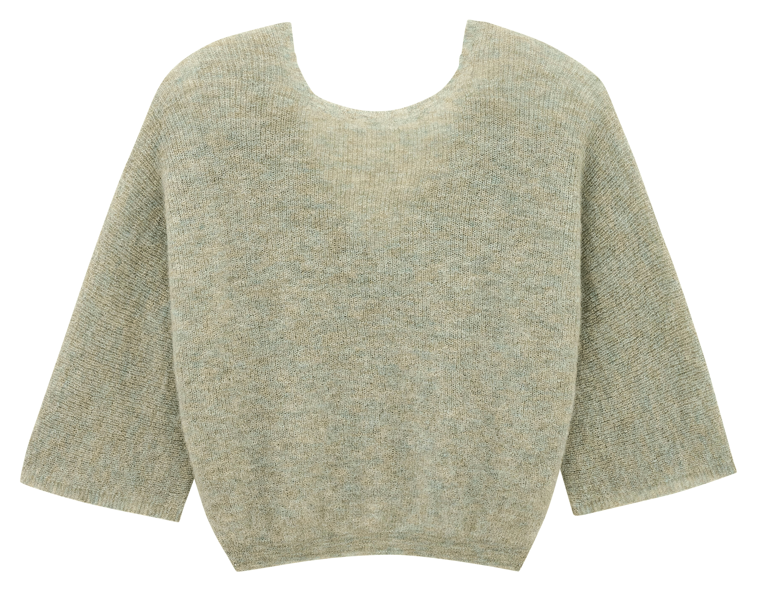 Cardigan ample en laine mélangée isaac BA&SH Vert