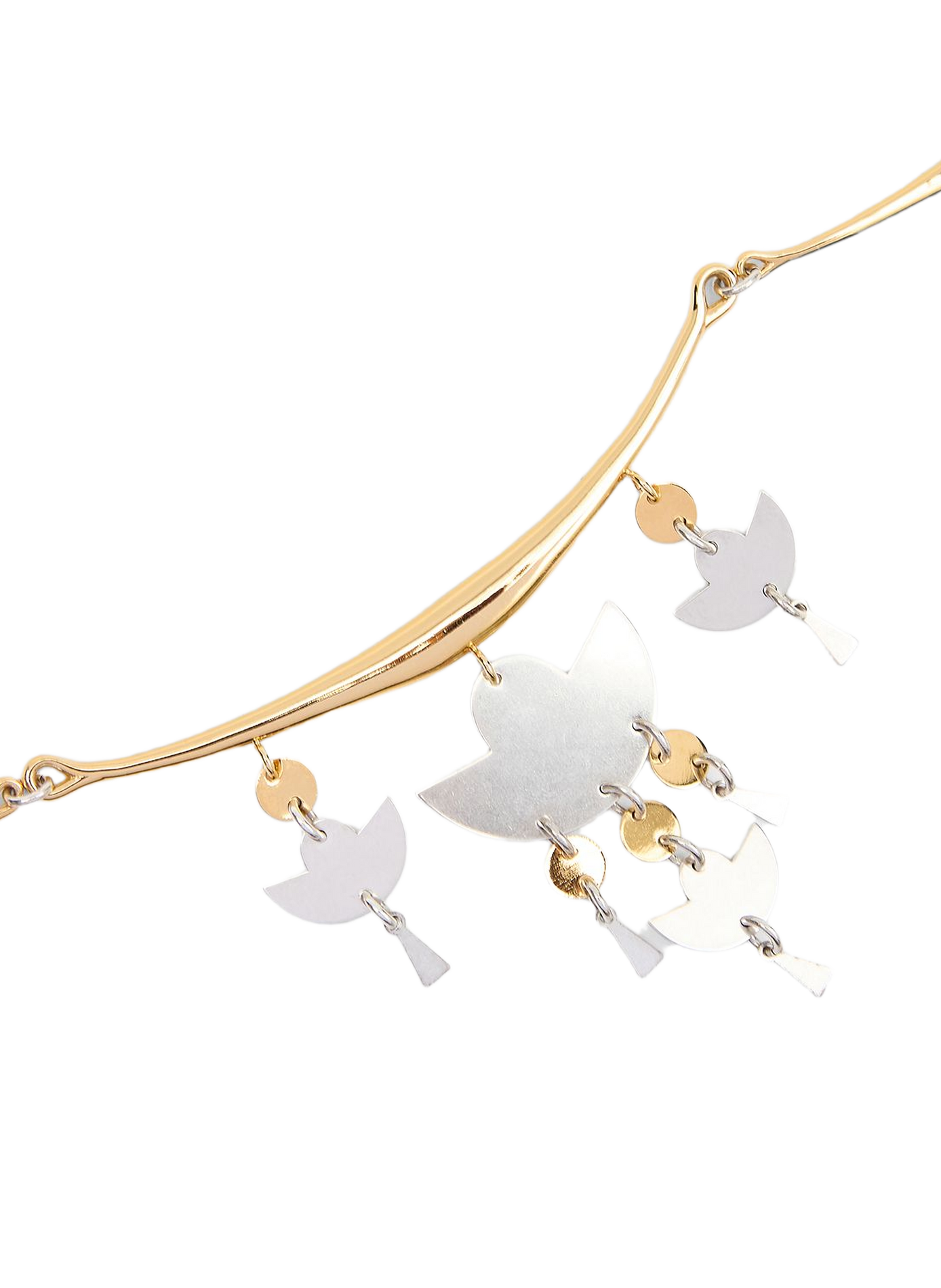 Collier Heija ras du cou à triple pendentifs ISABEL MARANT Argent