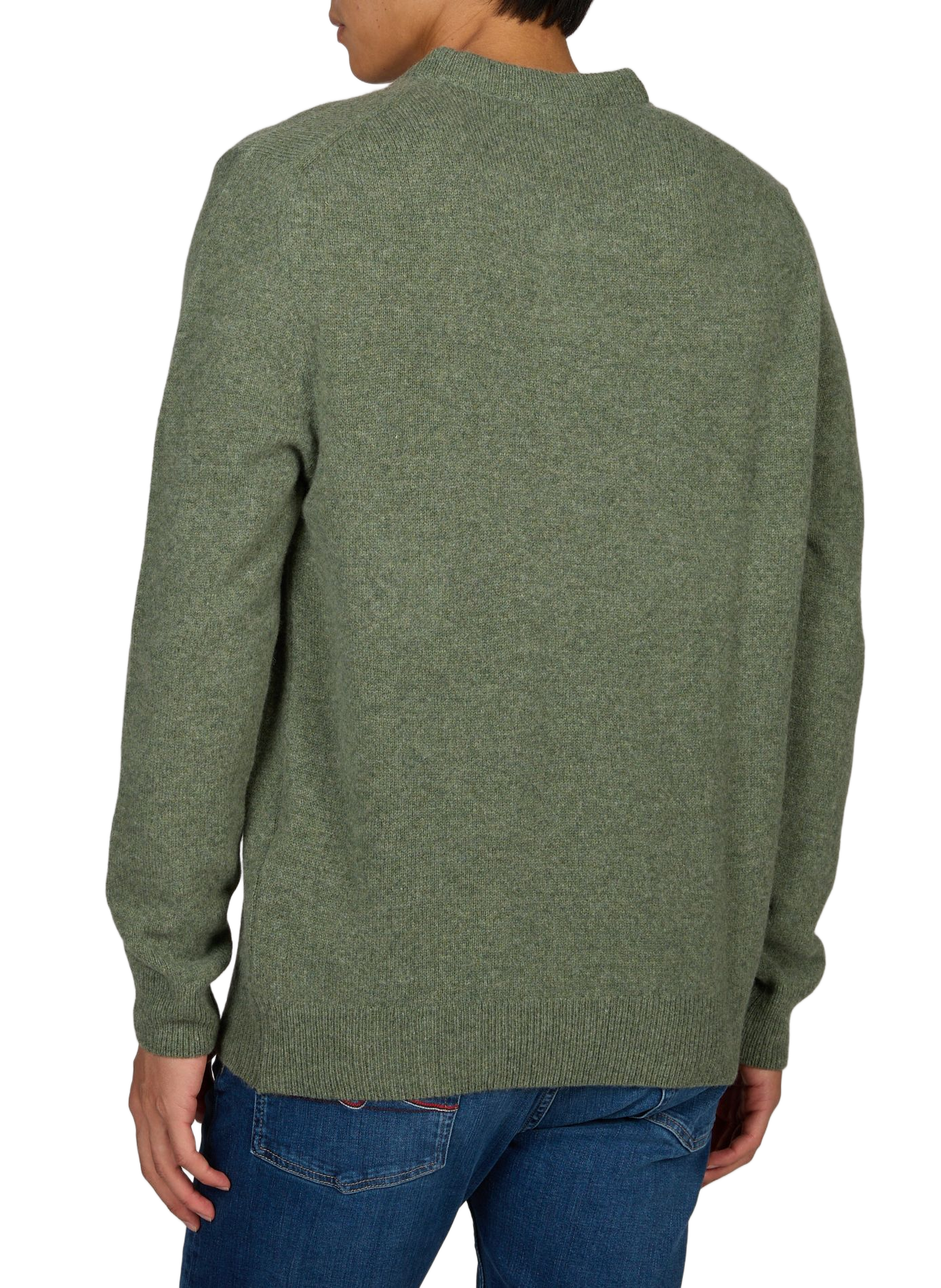 Round neck wool straight sweater MAISON LABICHE Green
