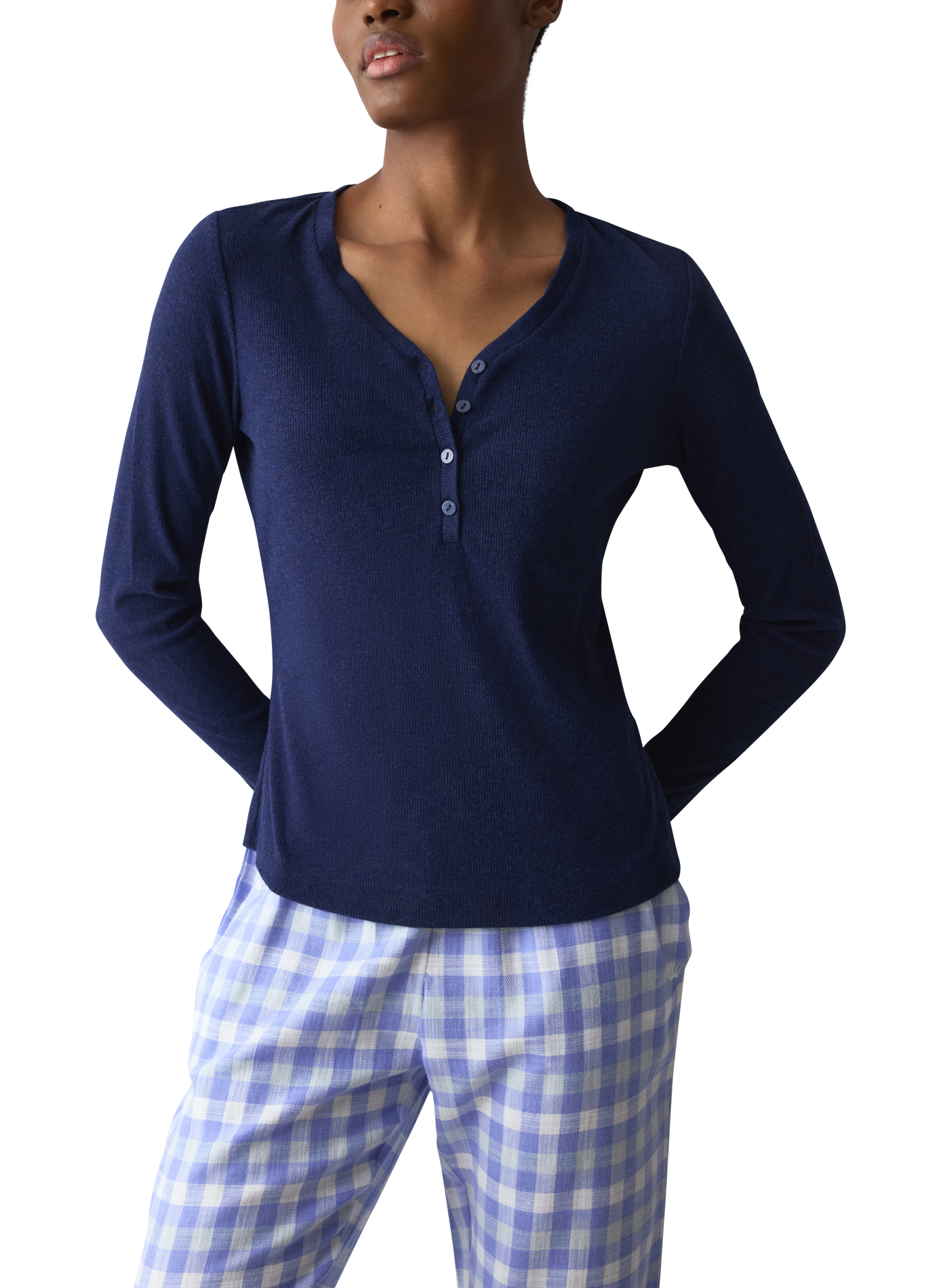 Button-up pyjama top TRIUMPH Blue