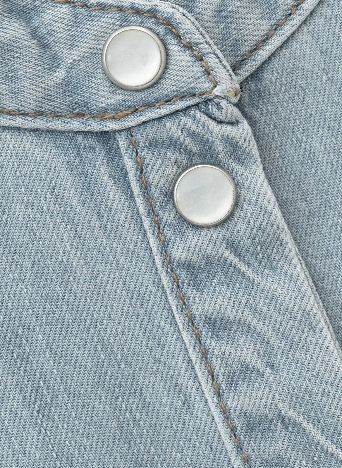Chemise manches longues en denim alino BA&SH Bleu