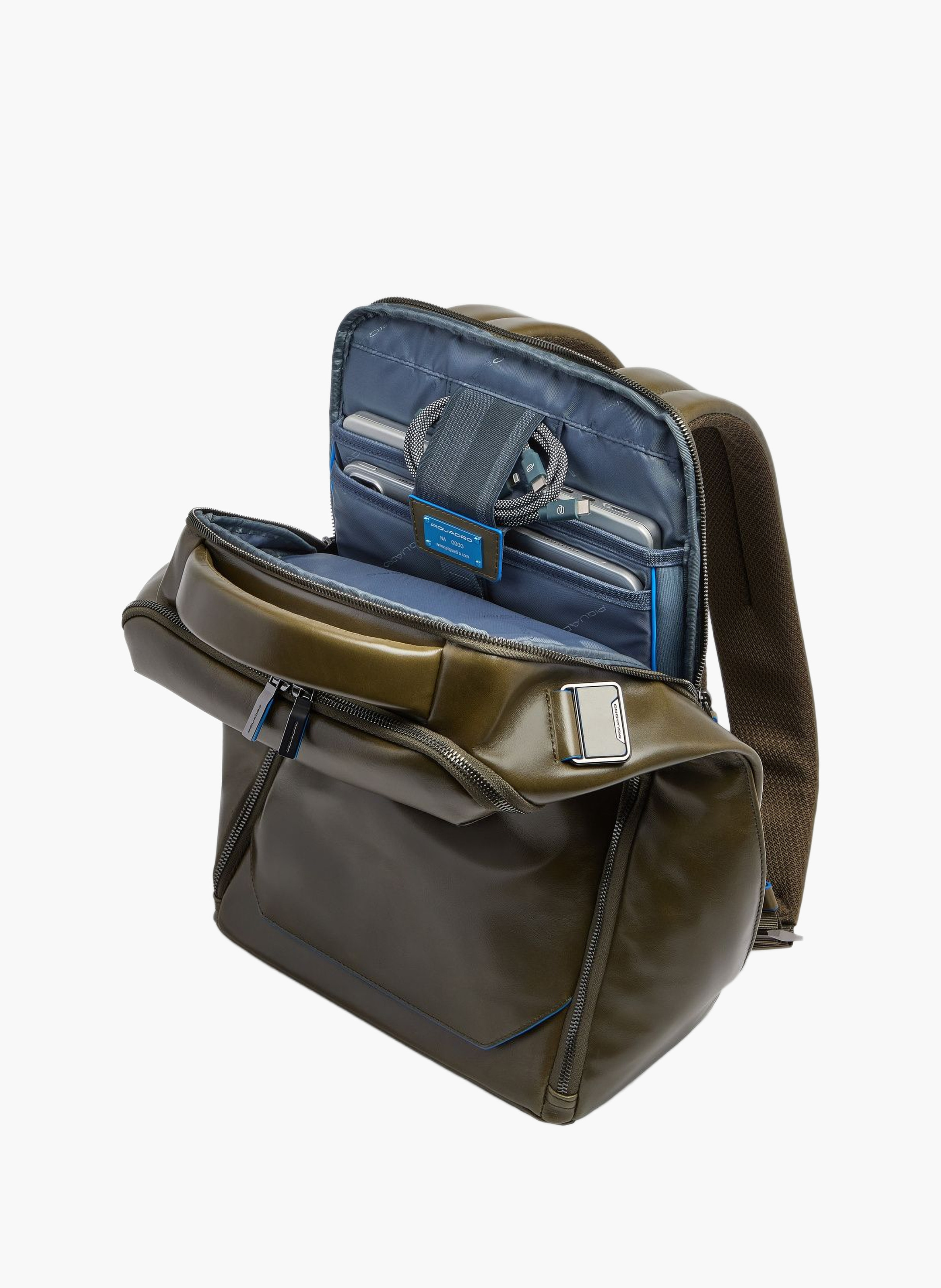 Rugzak voor 14" laptop, aanpasbaar PIQUADRO Groen