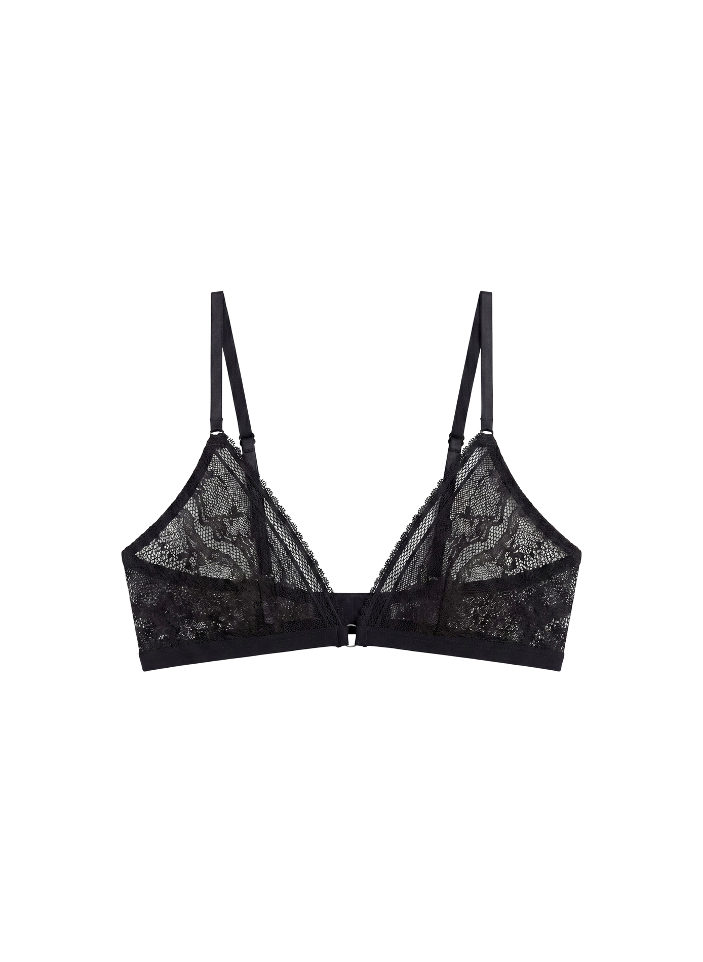 Soutien gorge triangle en dentelle CALVIN KLEIN Zwart