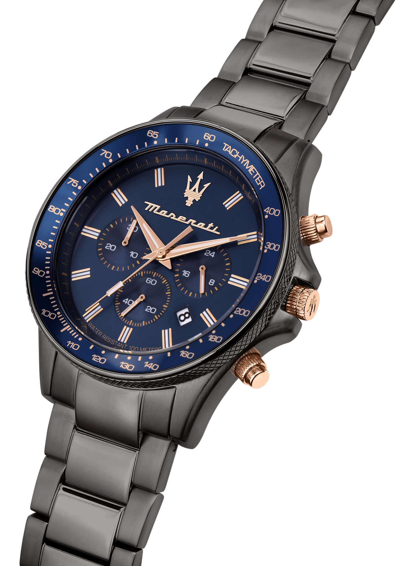 Montre quartz en acier inoxydable MASERATI Bleu