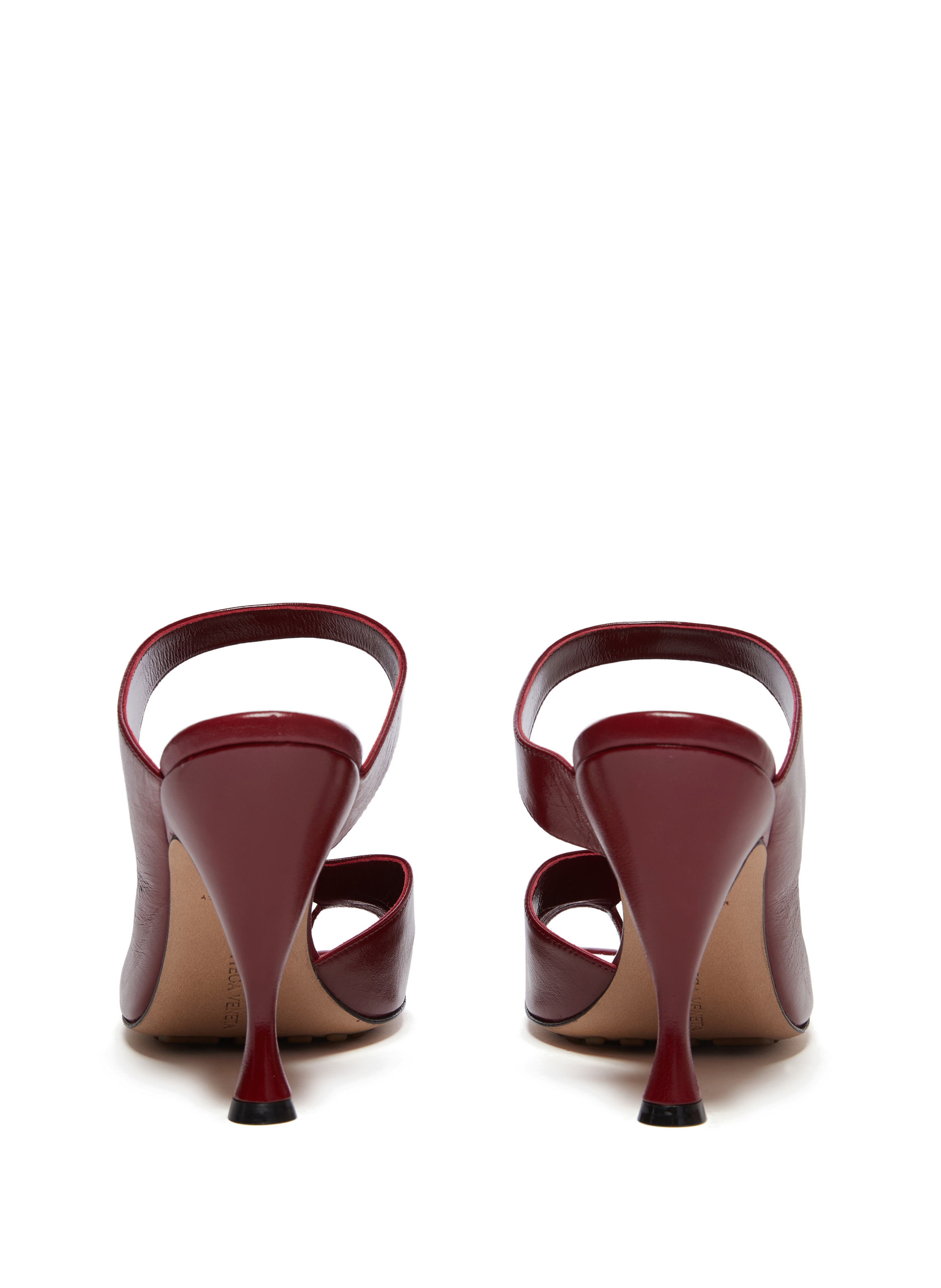 Mules en cuir BOTTEGA VENETA Rouge